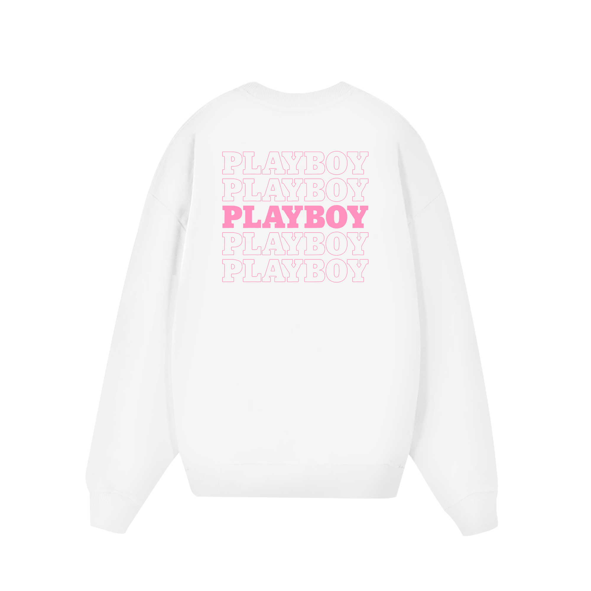 Play Boy Pink Repeating Masthead Sweater