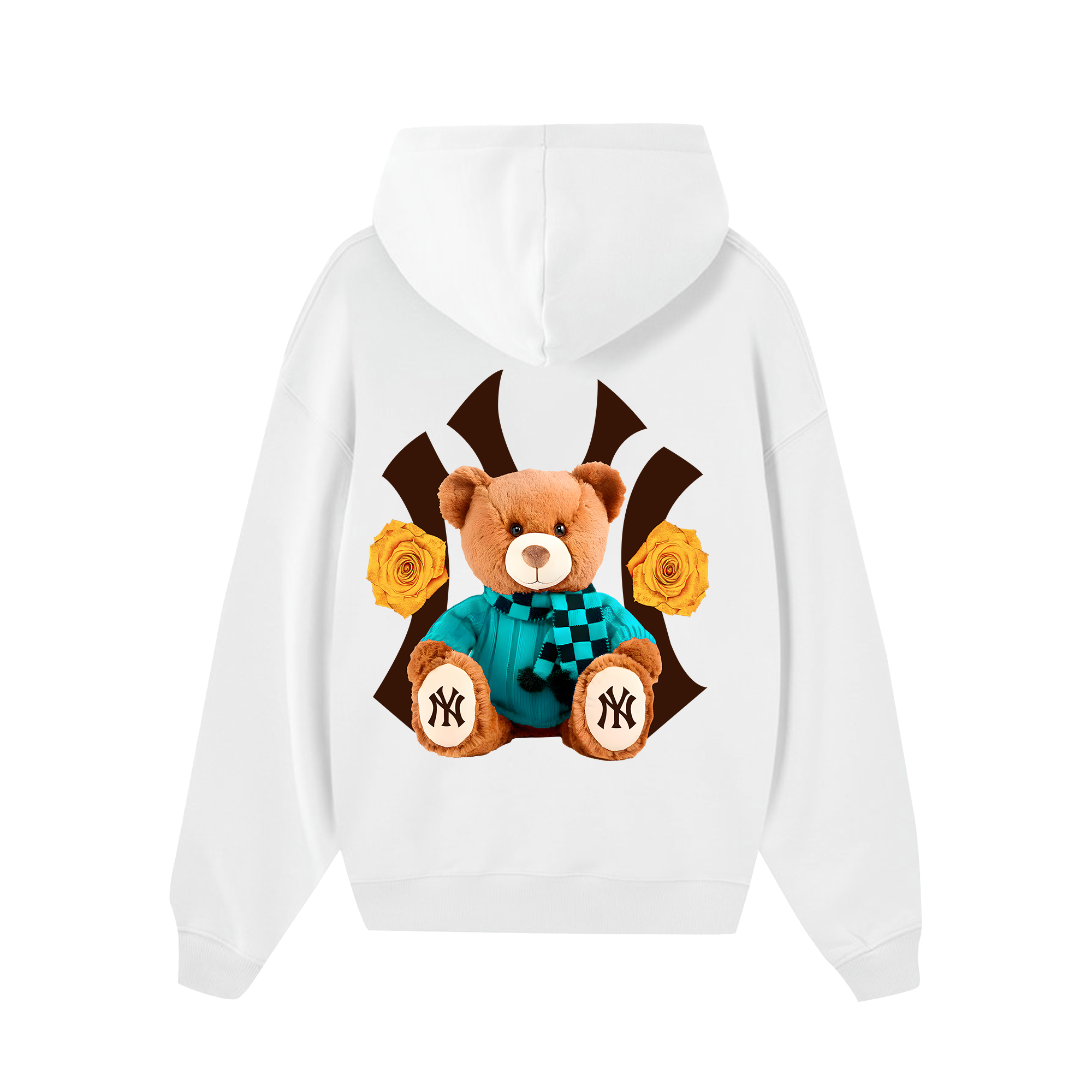 MLB Floral Teddy Bear Hoodie