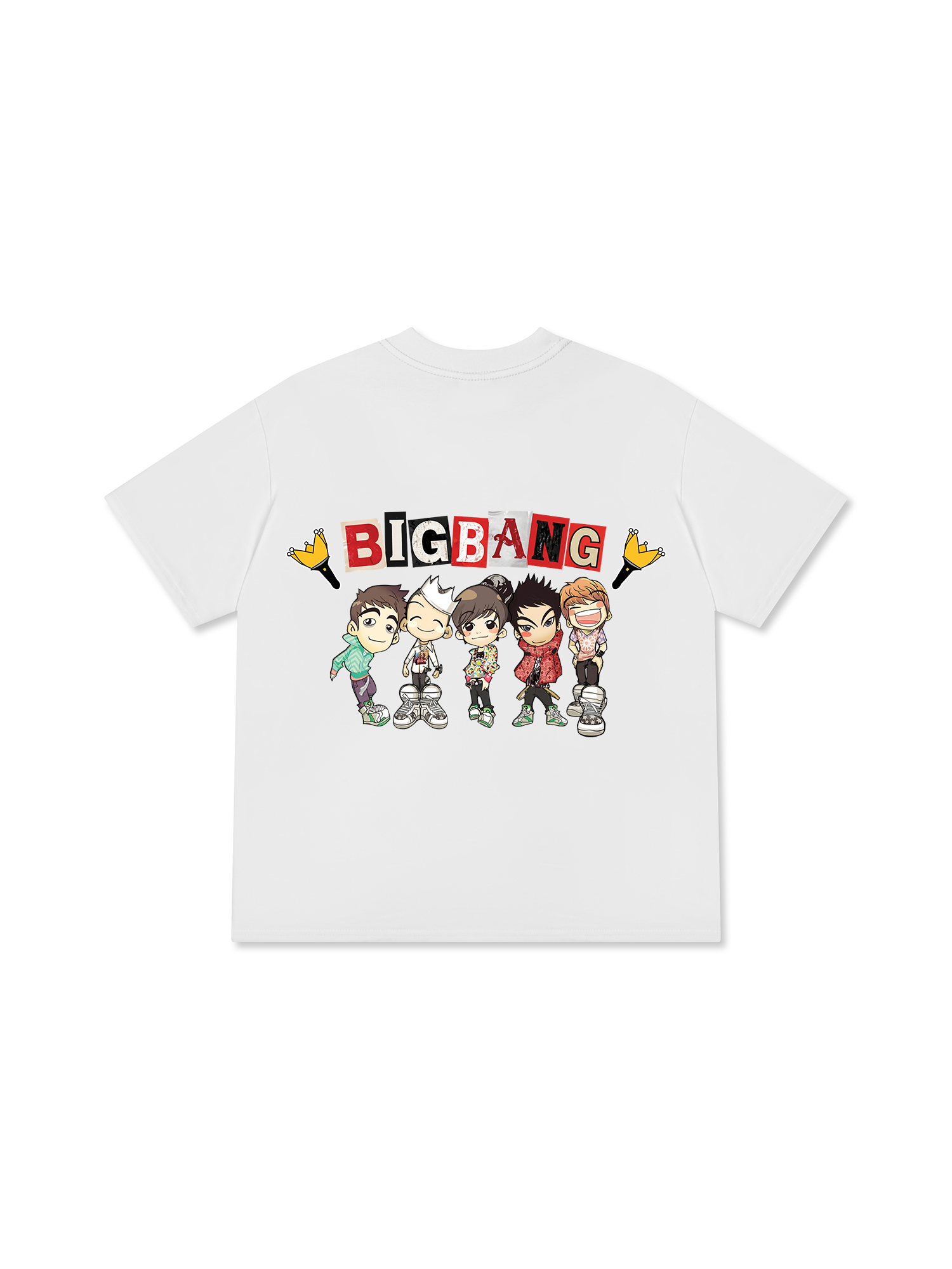 Áo Thun Relaxed Fit Idol Big Bang Futuristic Chrome Graphic Tee