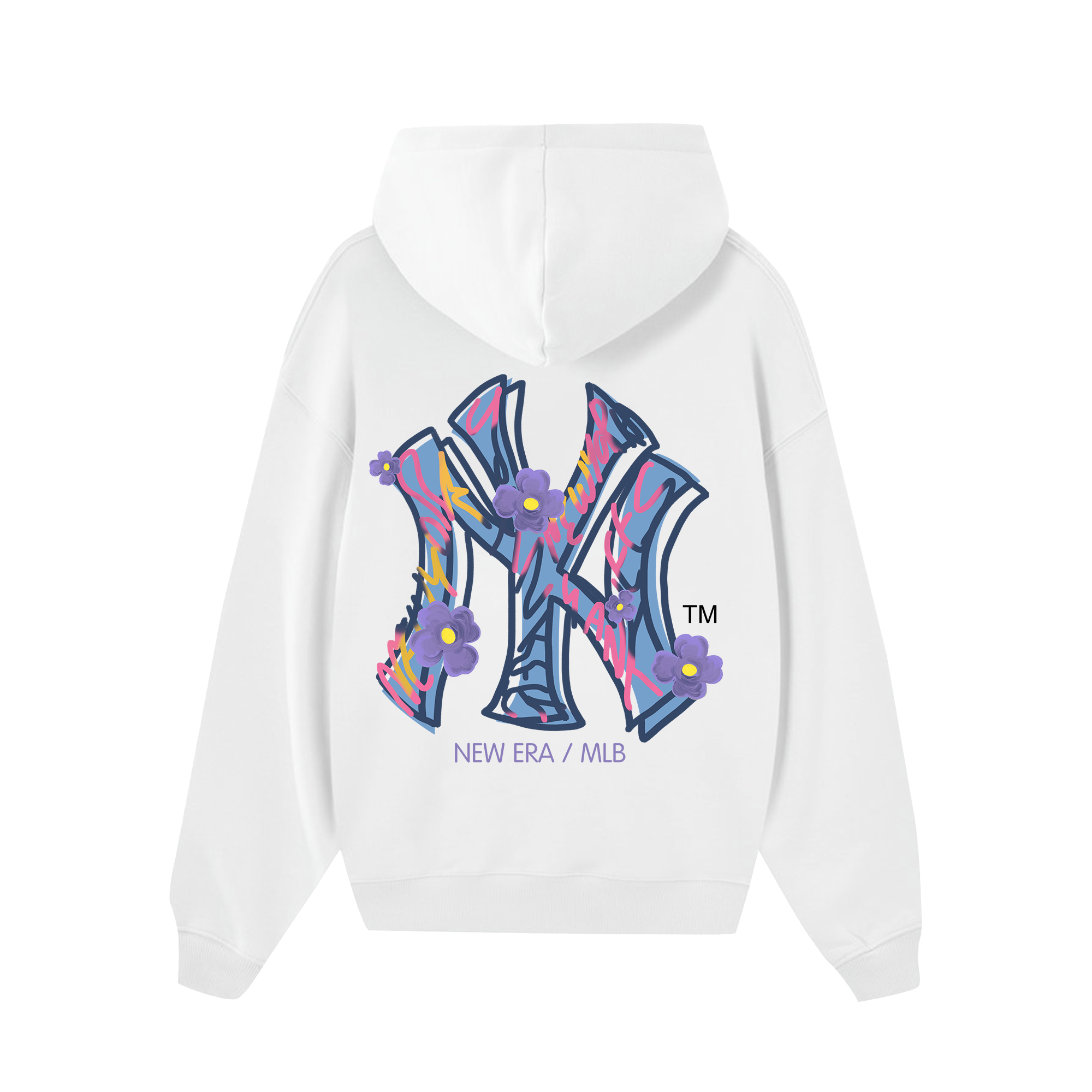 MLB Floral Purple Logo Hoodie