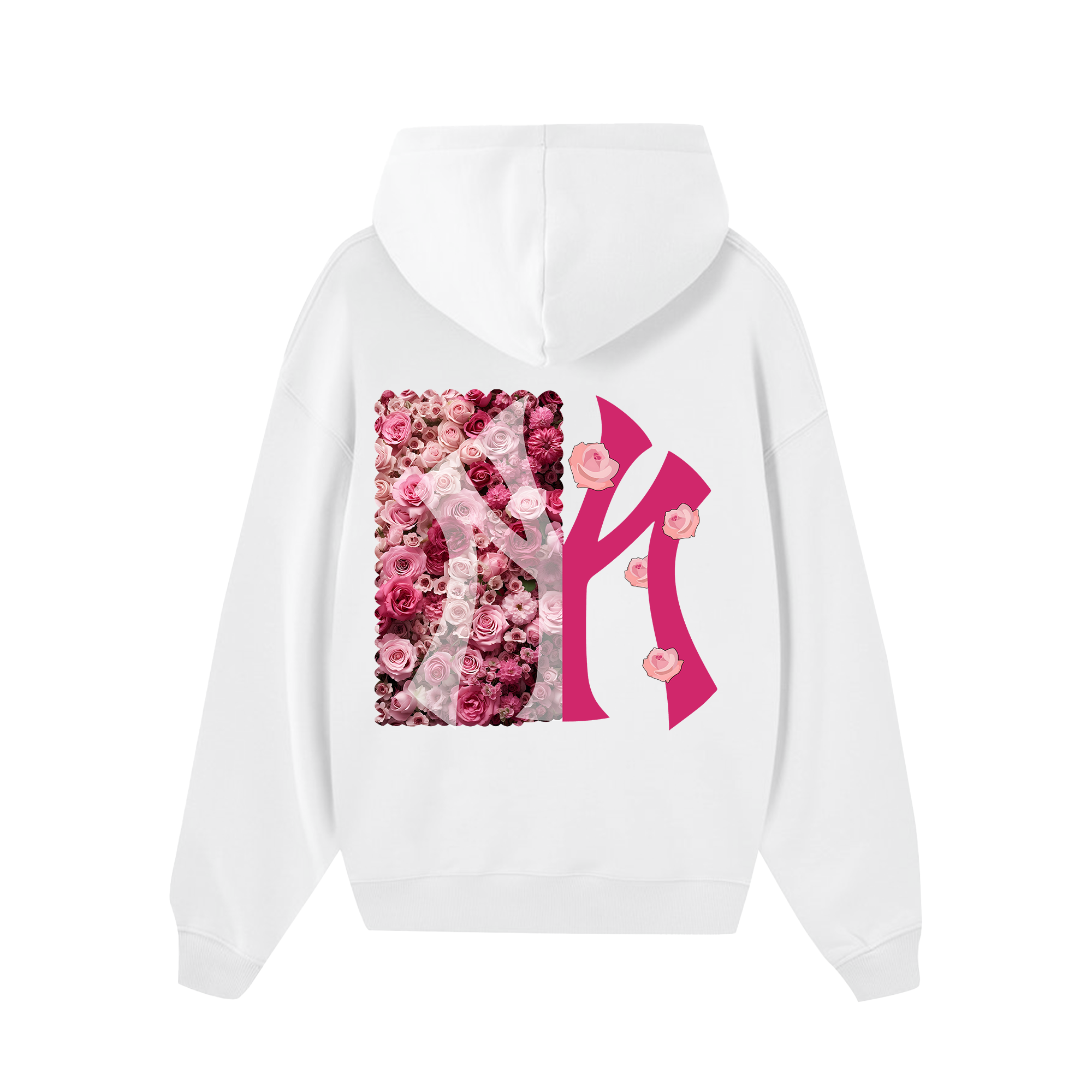 MLB Floral Pink Rose Hoodie