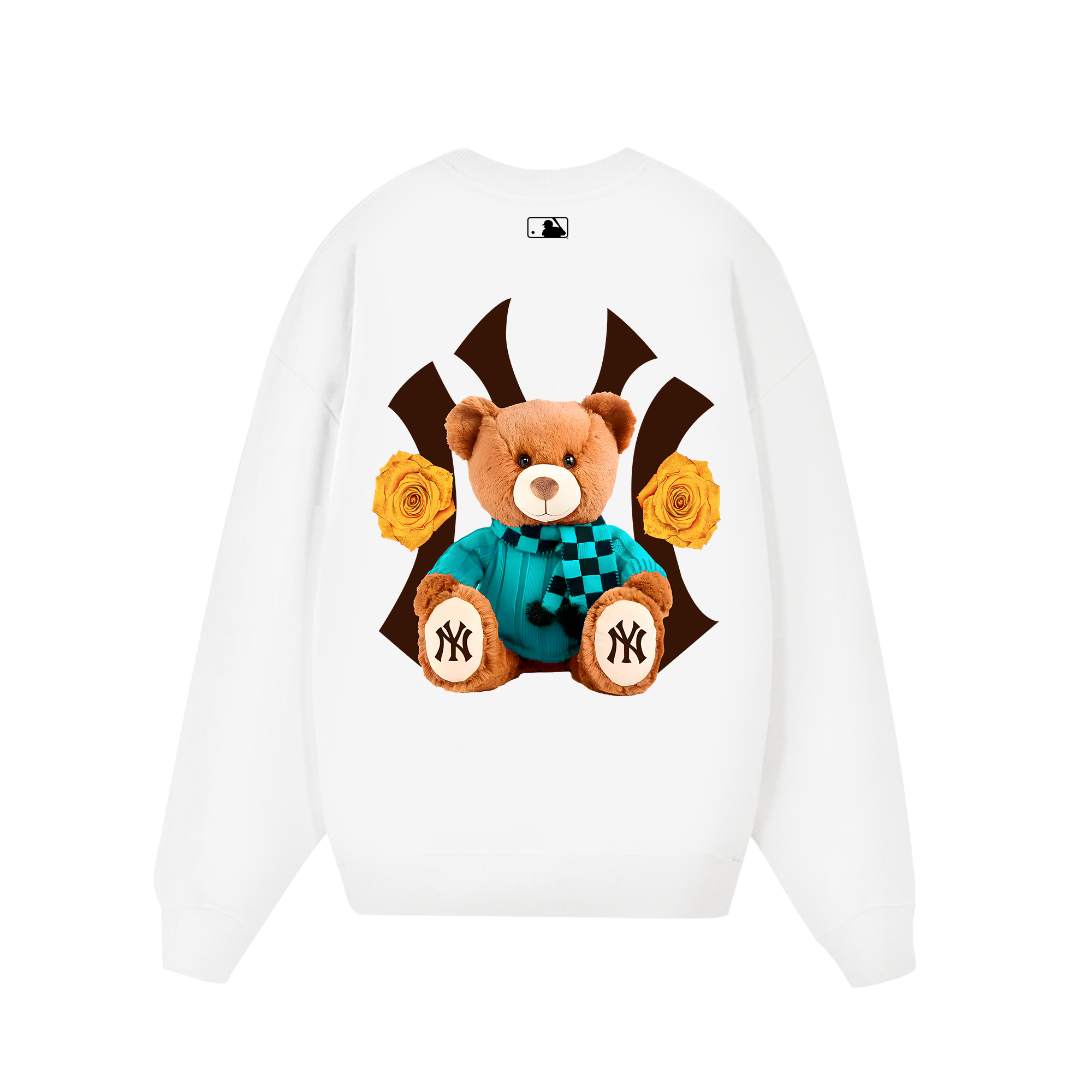 MLB Floral Teddy Bear Sweater