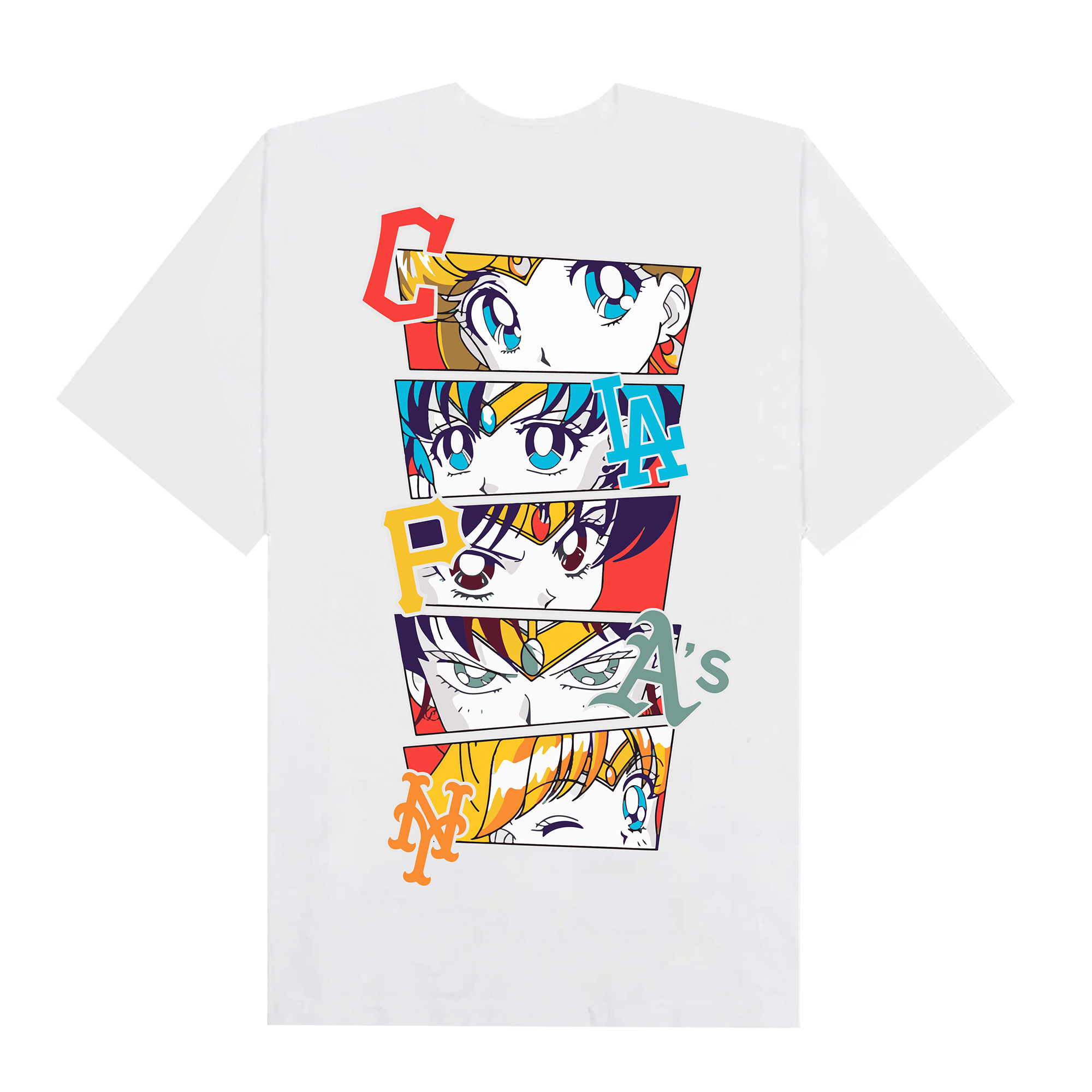 MLB Anime Sailor Moon Teams T-Shirt