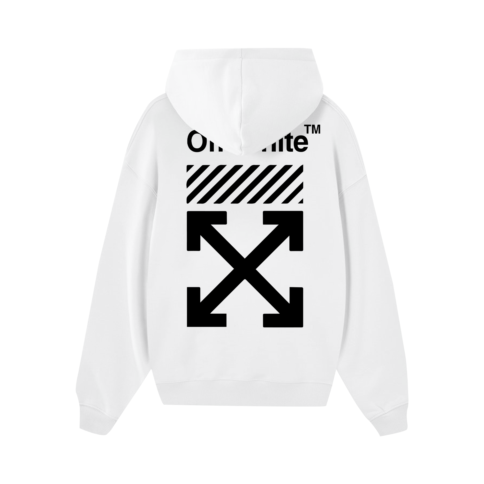 Off White Basic Logo Hoodie