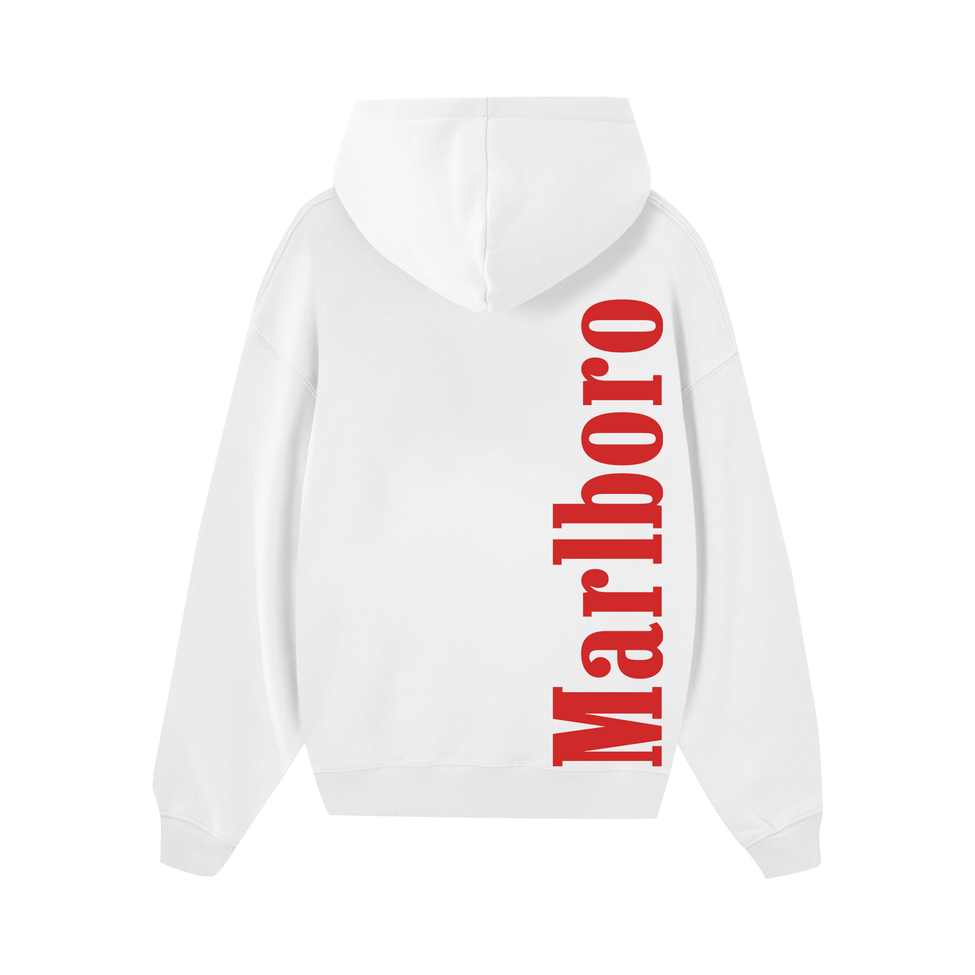 Marlboro Red Typo Logo Hoodie