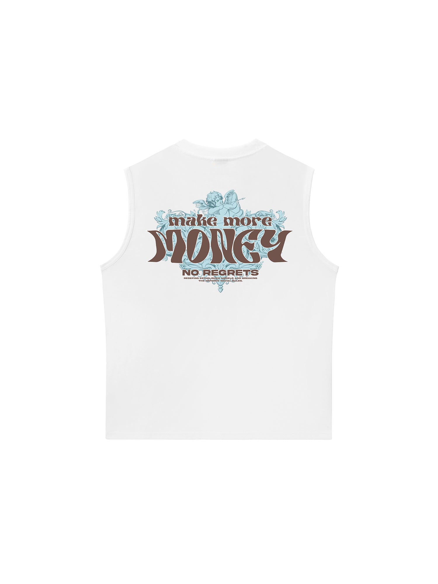 Áo Ba Lỗ Relaxed Fit Money Make More No Regrets