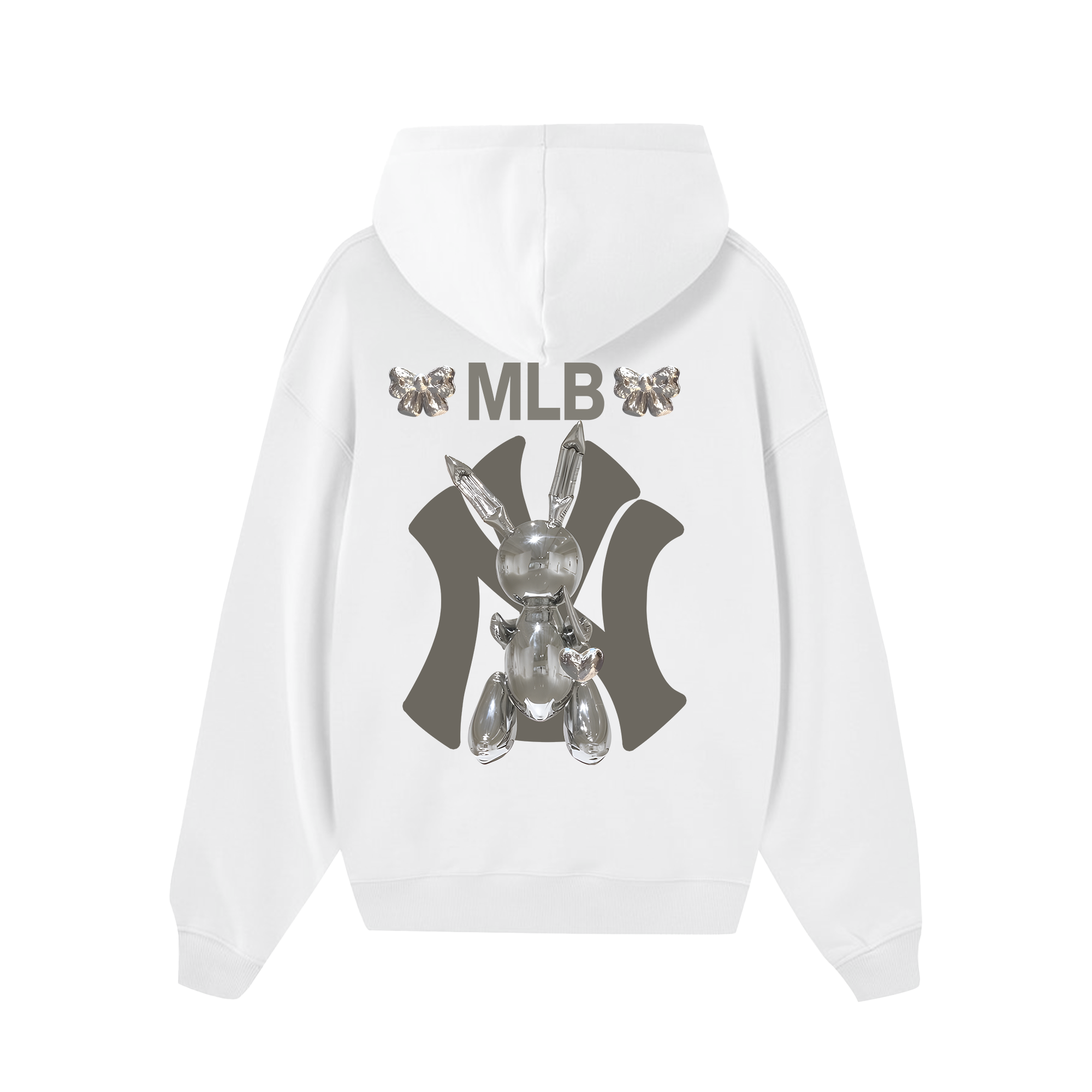 MLB Floral Silver Balloon Rabbit Hoodie