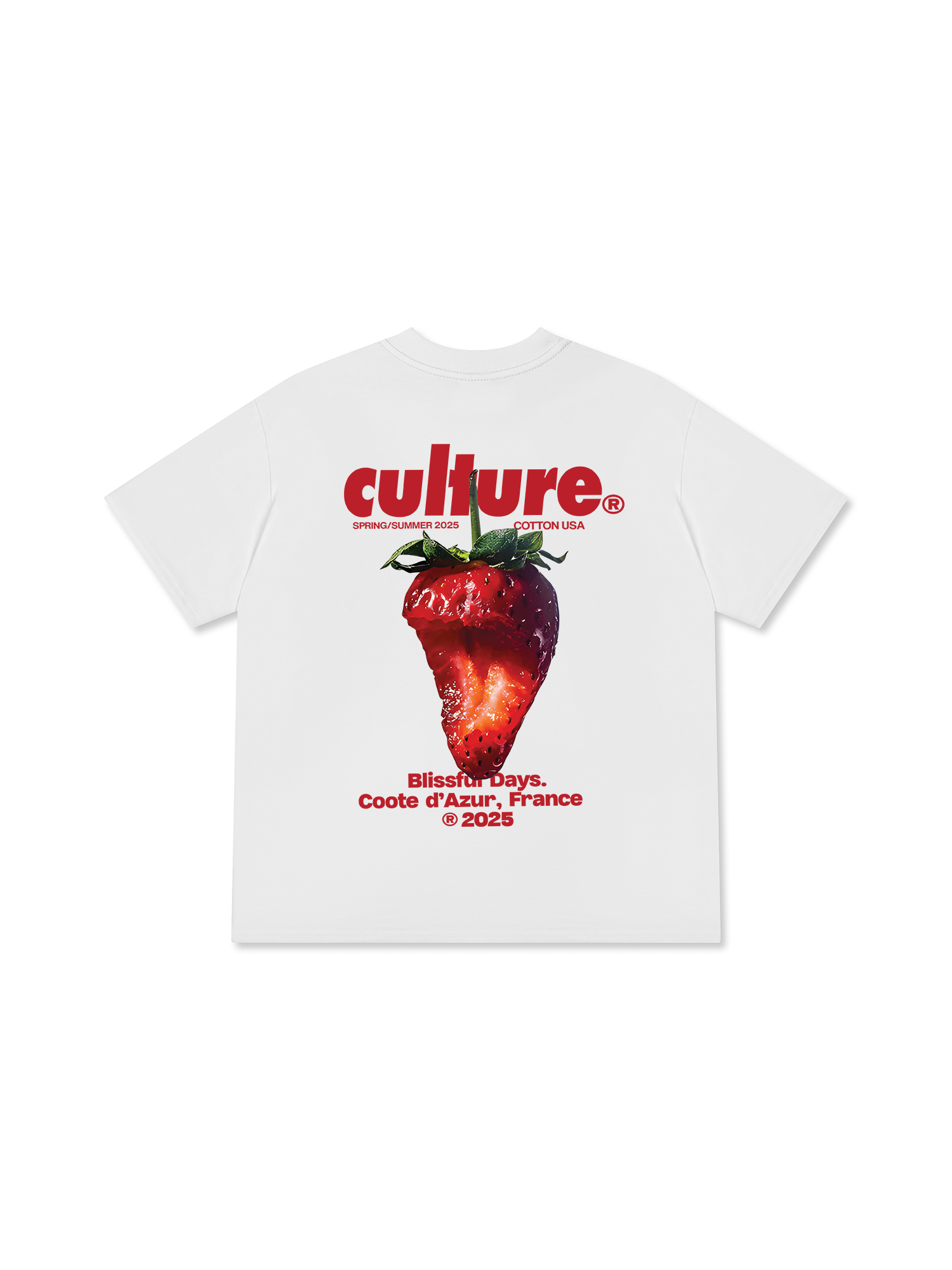 Áo Thun Relaxed Fit Tropical Culture Strawberry