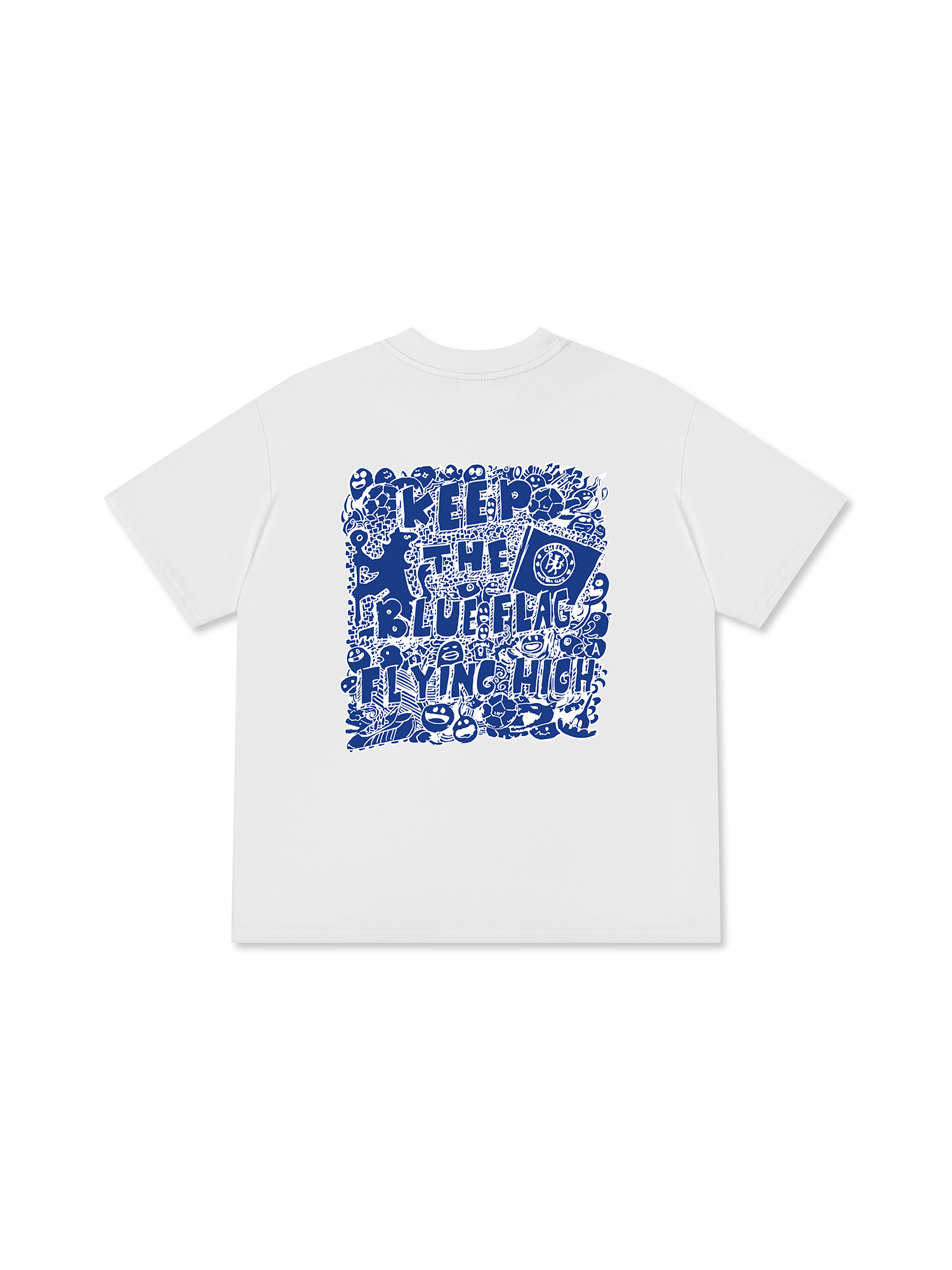 Áo Thun Relaxed Fit Soccer Keep The Blue Flag Flying High