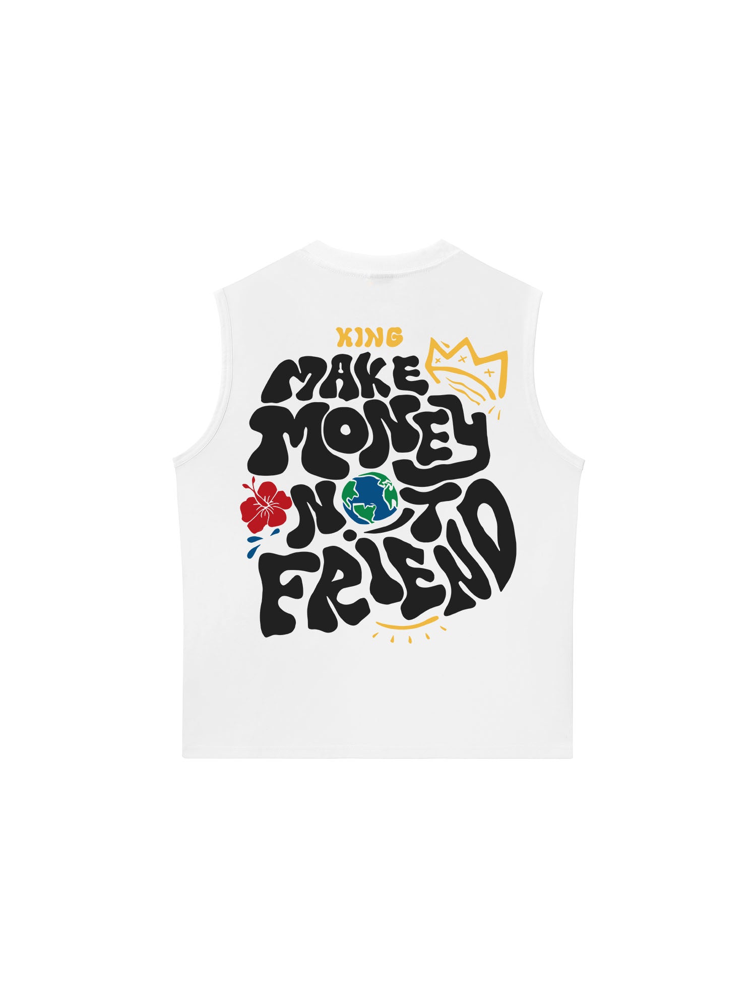 Áo Ba Lỗ Relaxed Fit Money King Make Not Friend