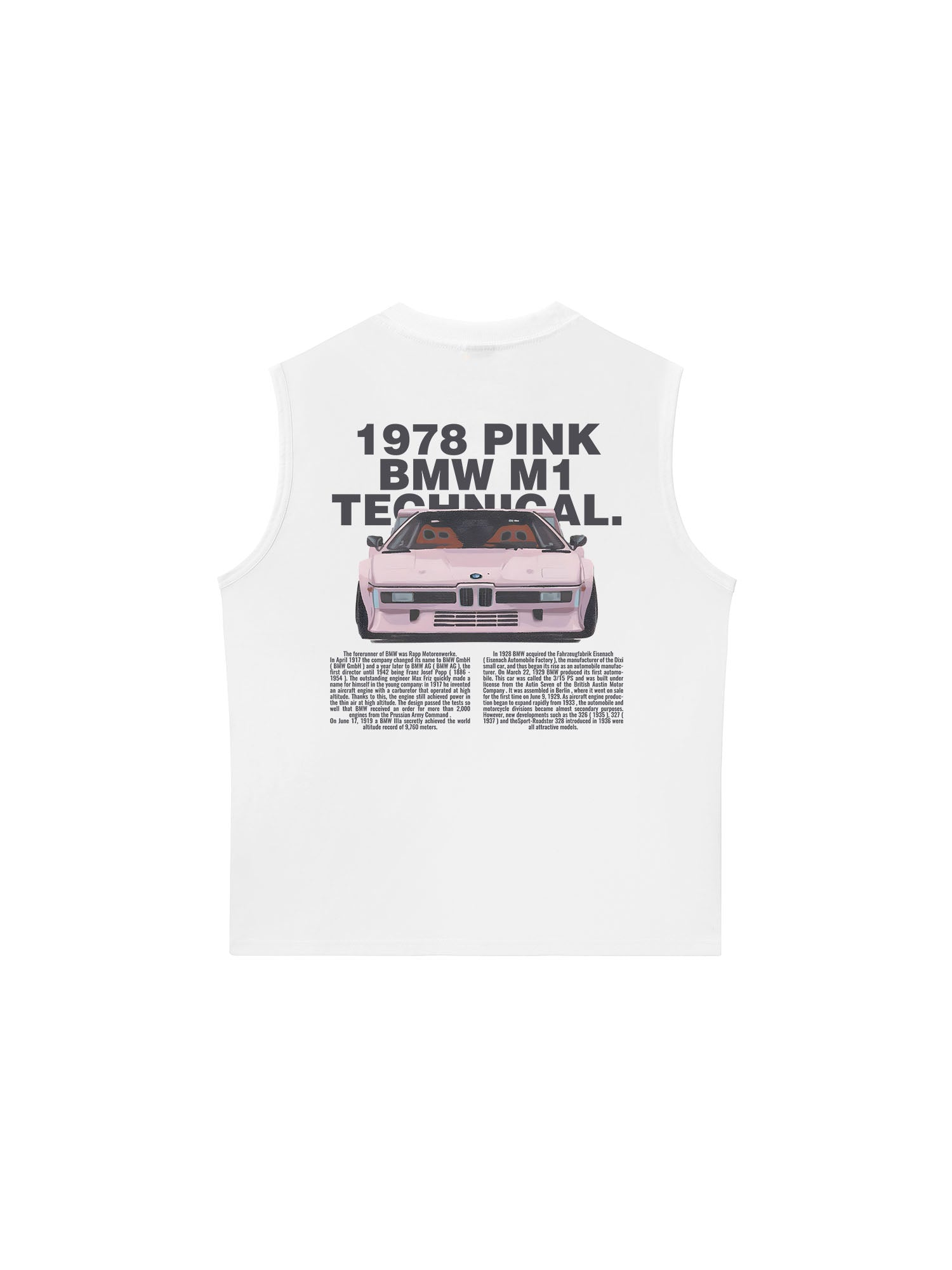 Áo Ba Lỗ Relaxed Fit BMW Pink Technical