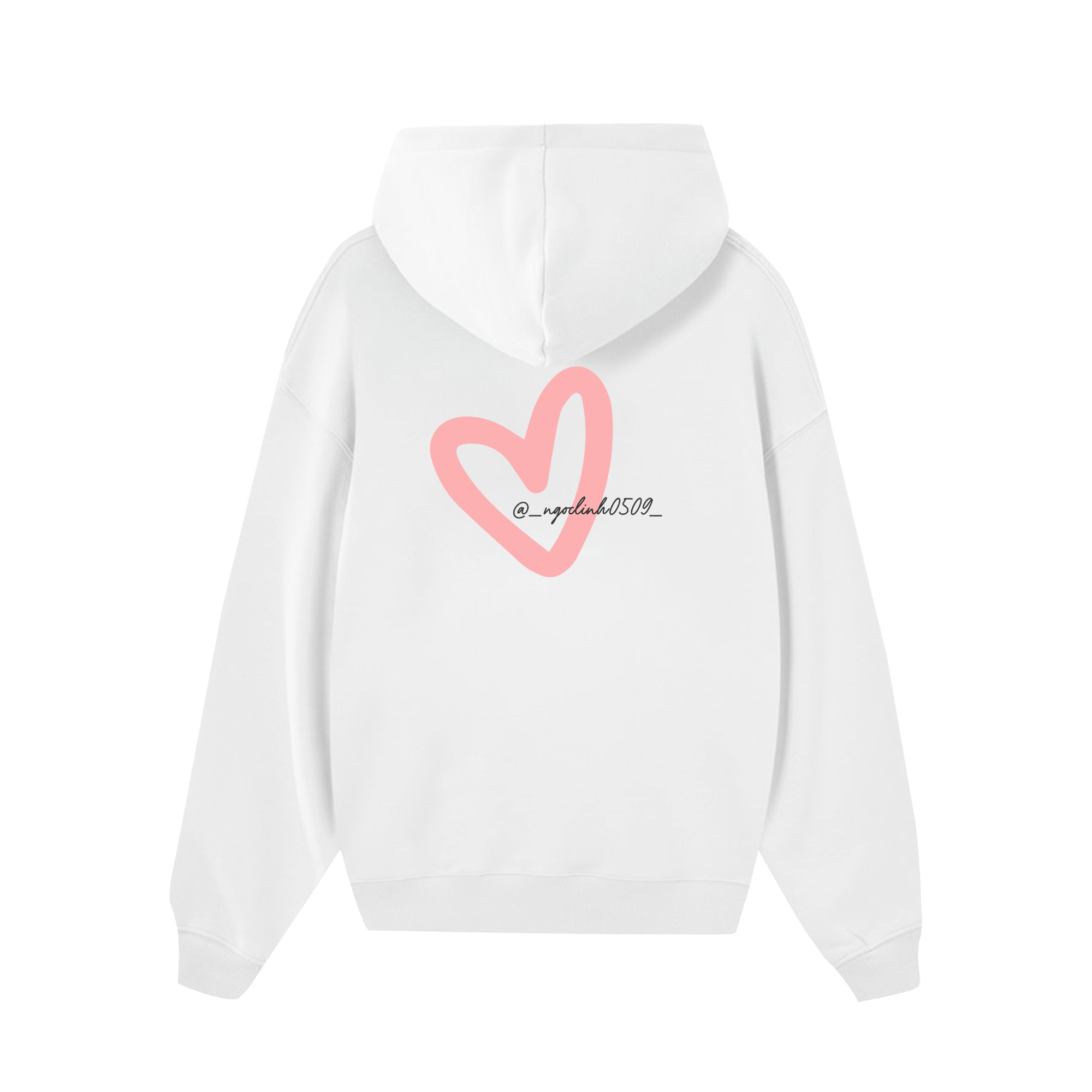 Custom Couple Heart Instagram Hoodie