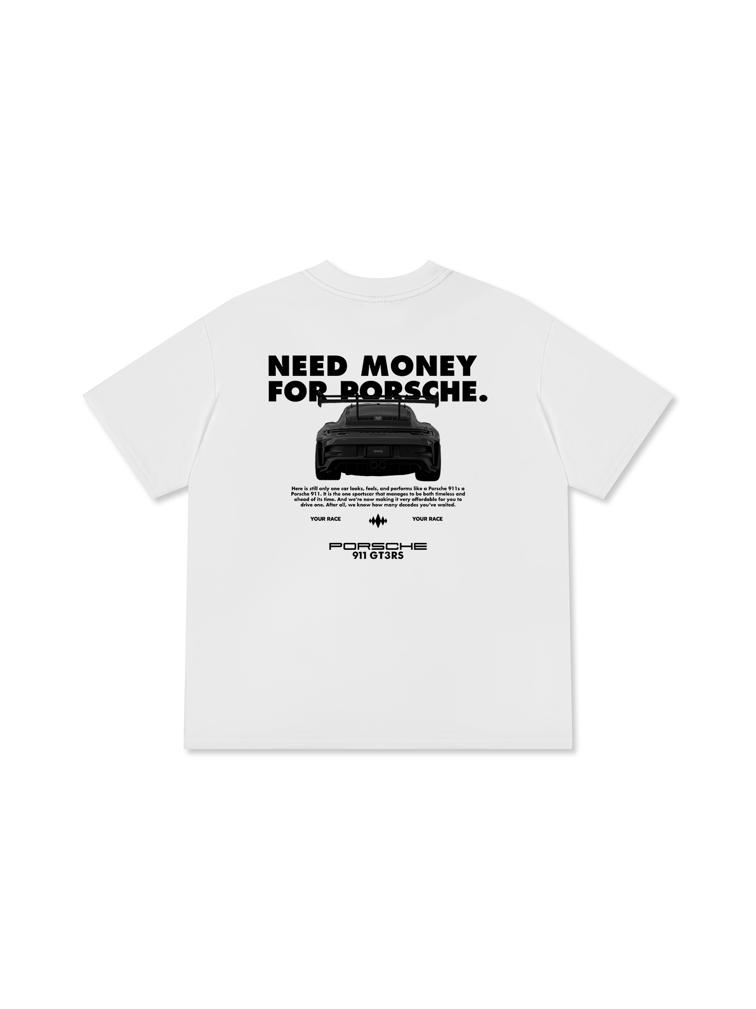 Áo Thun Relaxed Fit Porsche All Black 911 GT3RS