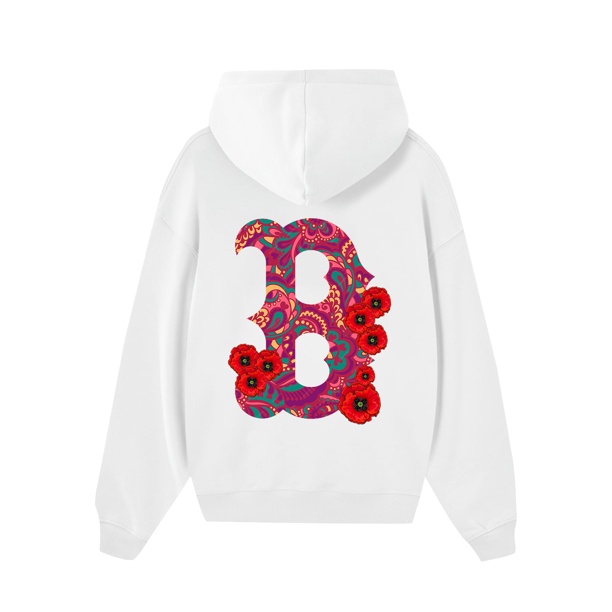 MLB Floral Big B Logo Tropical Hoodie