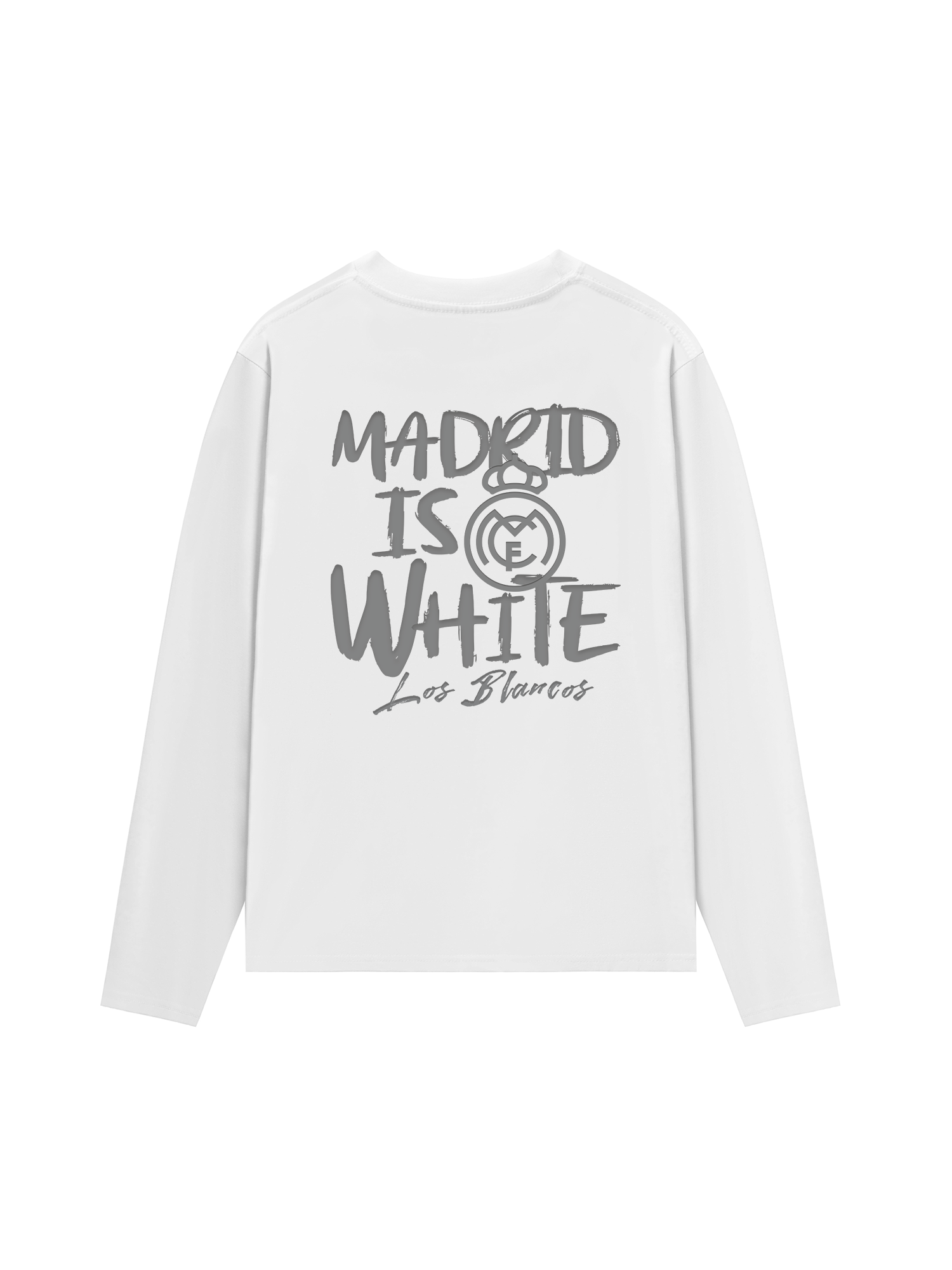 Áo Thun Dài Tay Real Marid Marid Is White