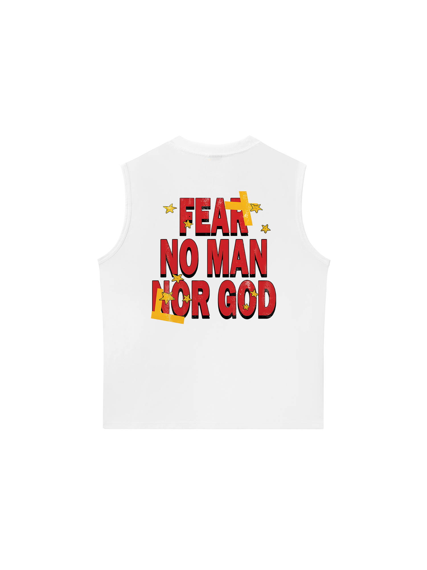 Áo Ba Lỗ Relaxed Fit Rapper Rodman Fear No Man Nor God