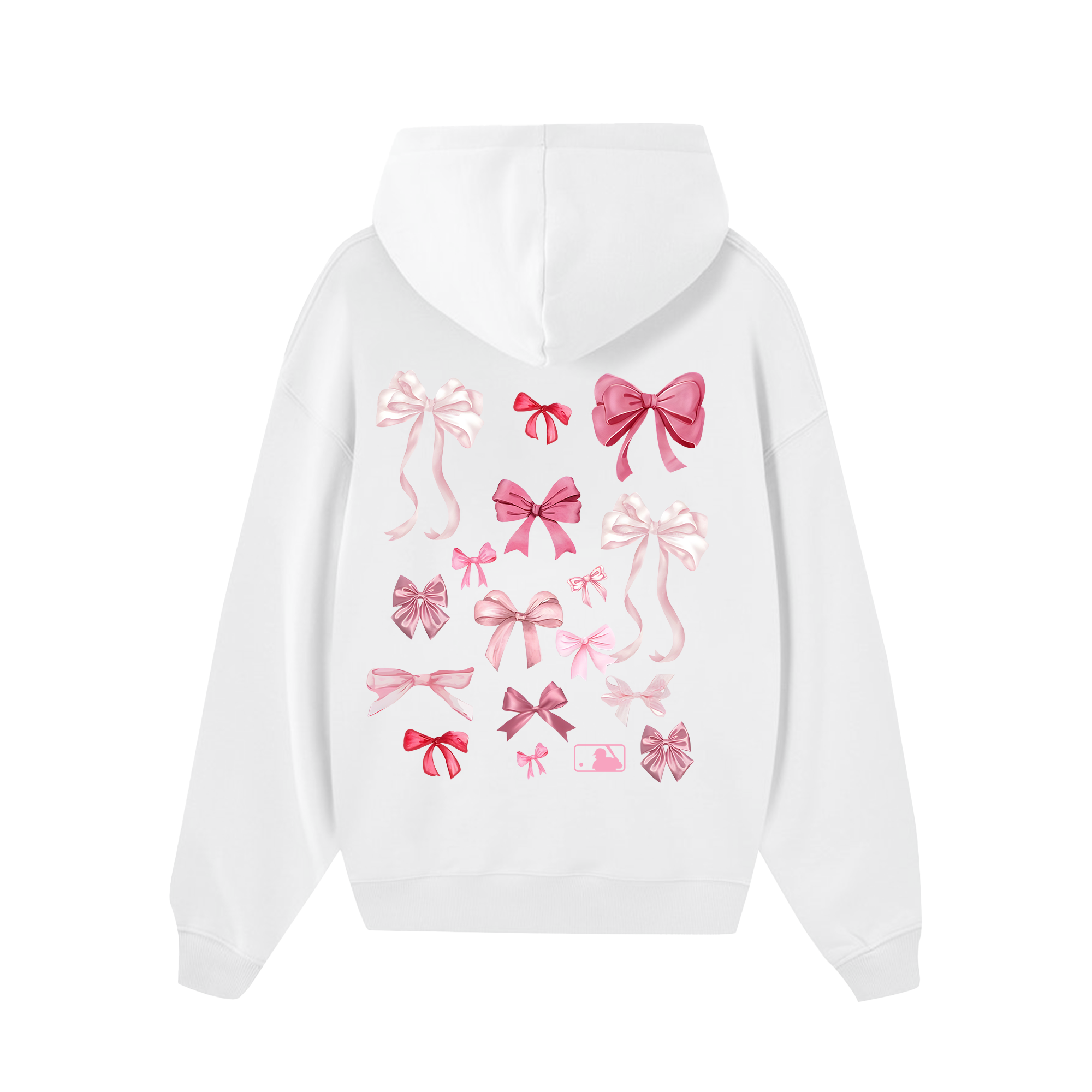 MLB Floral Pink Ribbon Y2K  Hoodie