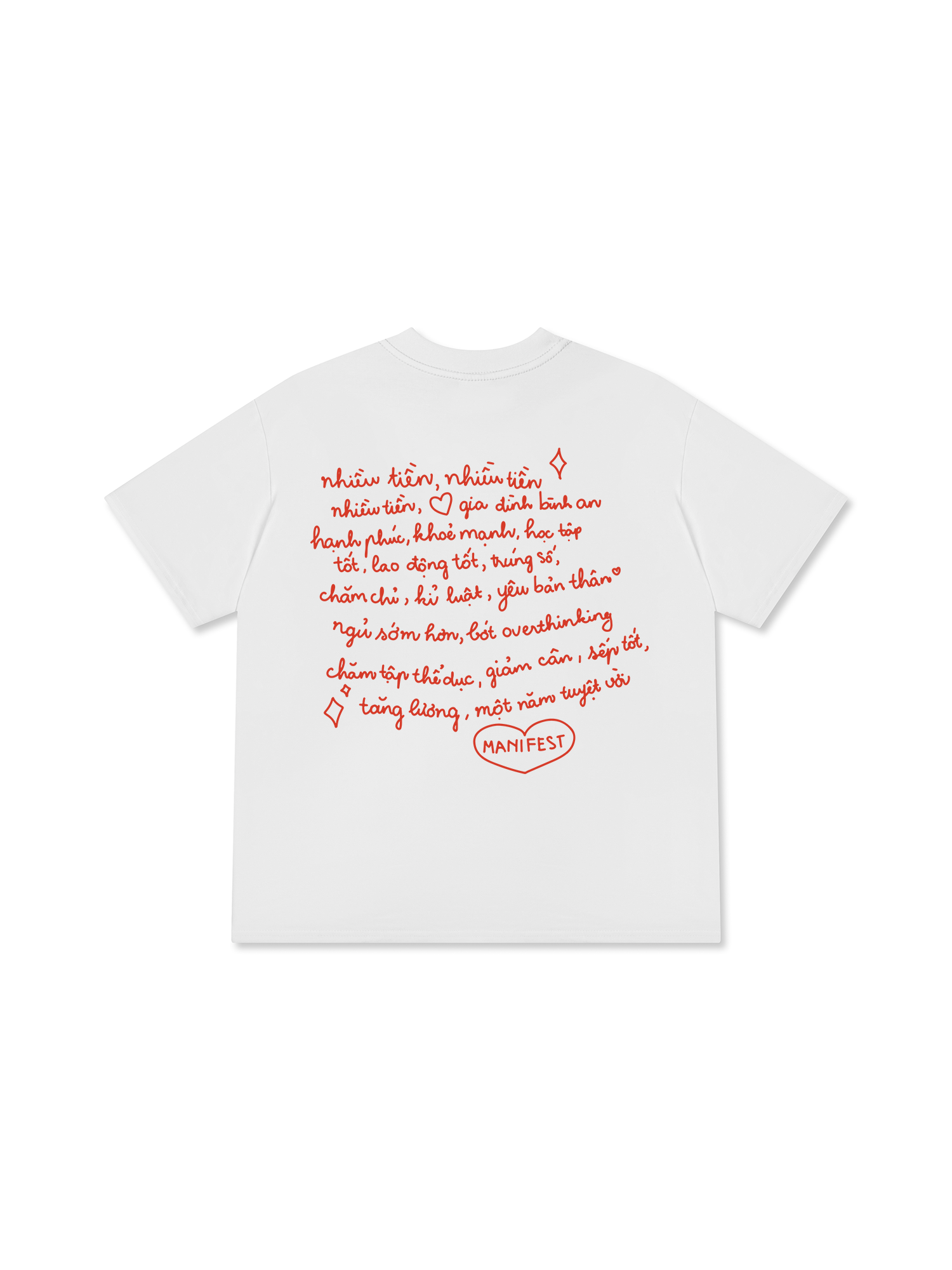 Áo Thun Relaxed Fit Manifest Năm Mới Tuyệt Vời