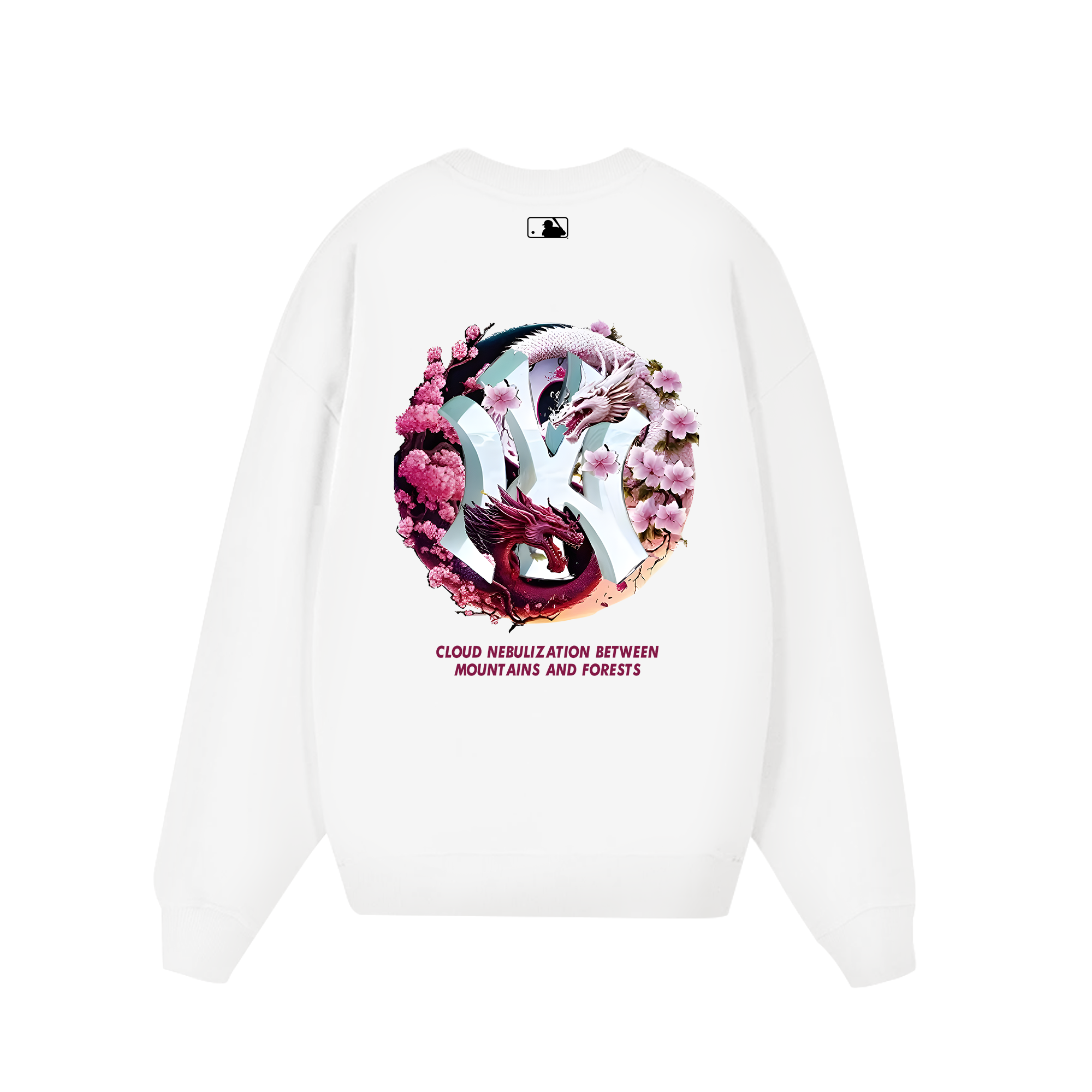 MLB Floral Dragon Cloudy Sweater