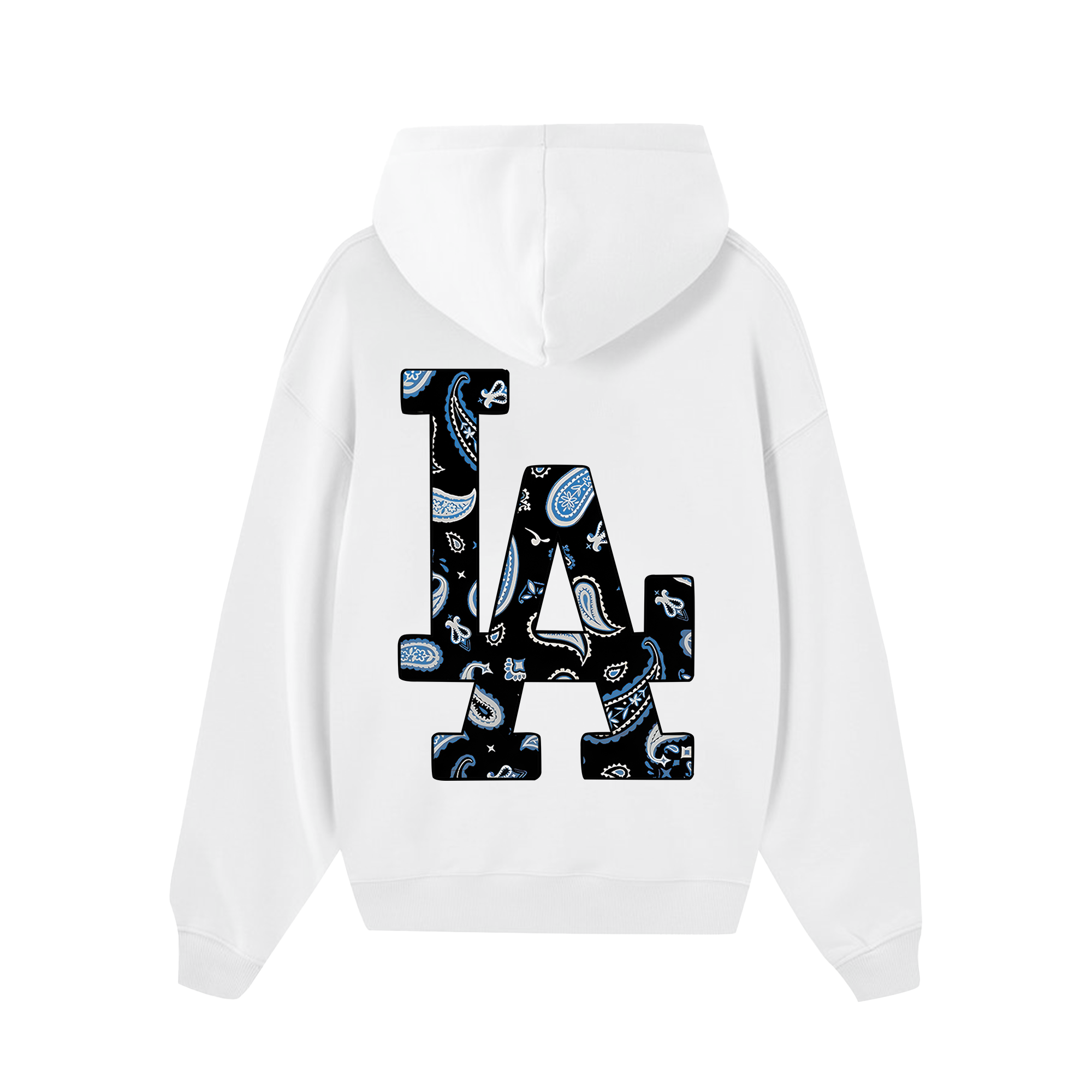 MLB Floral Blue Bandana Hoodie