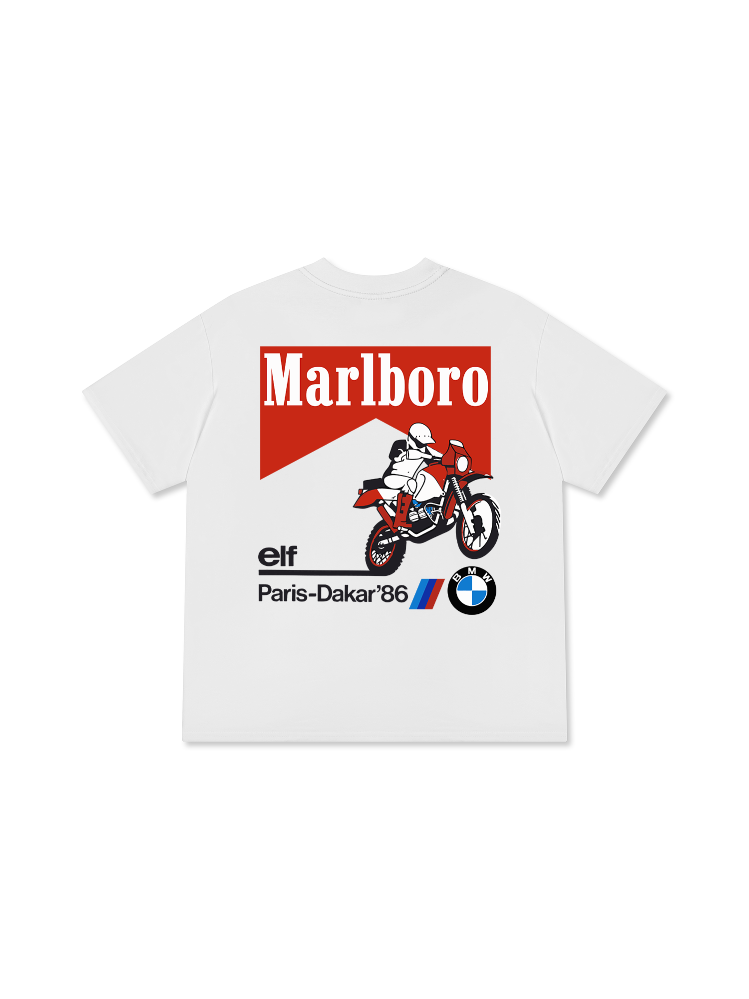 Áo Thun Relaxed Fit Marlboro Paris Dakar 86