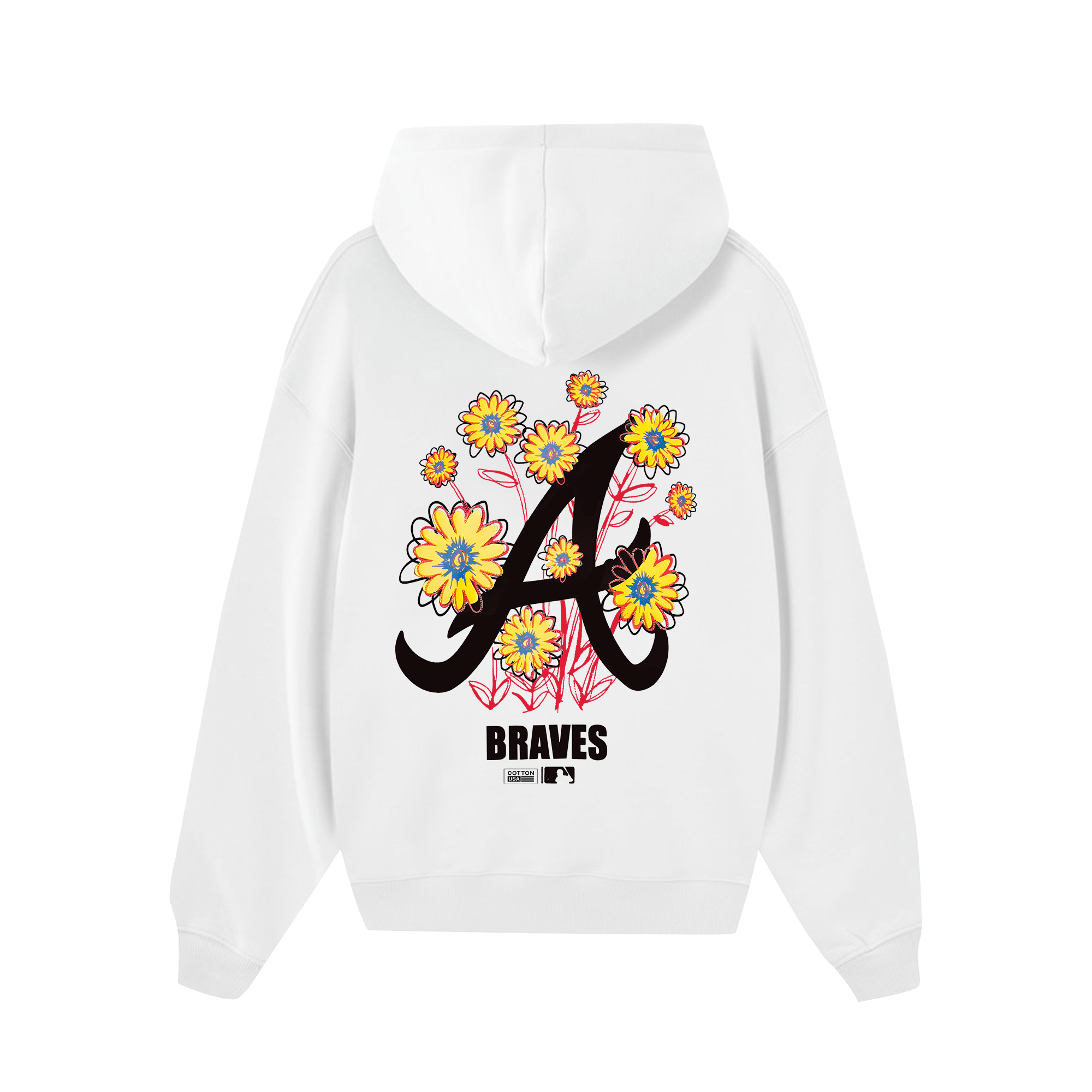 MLB Floral ATLANTA BRAVES Hoodie