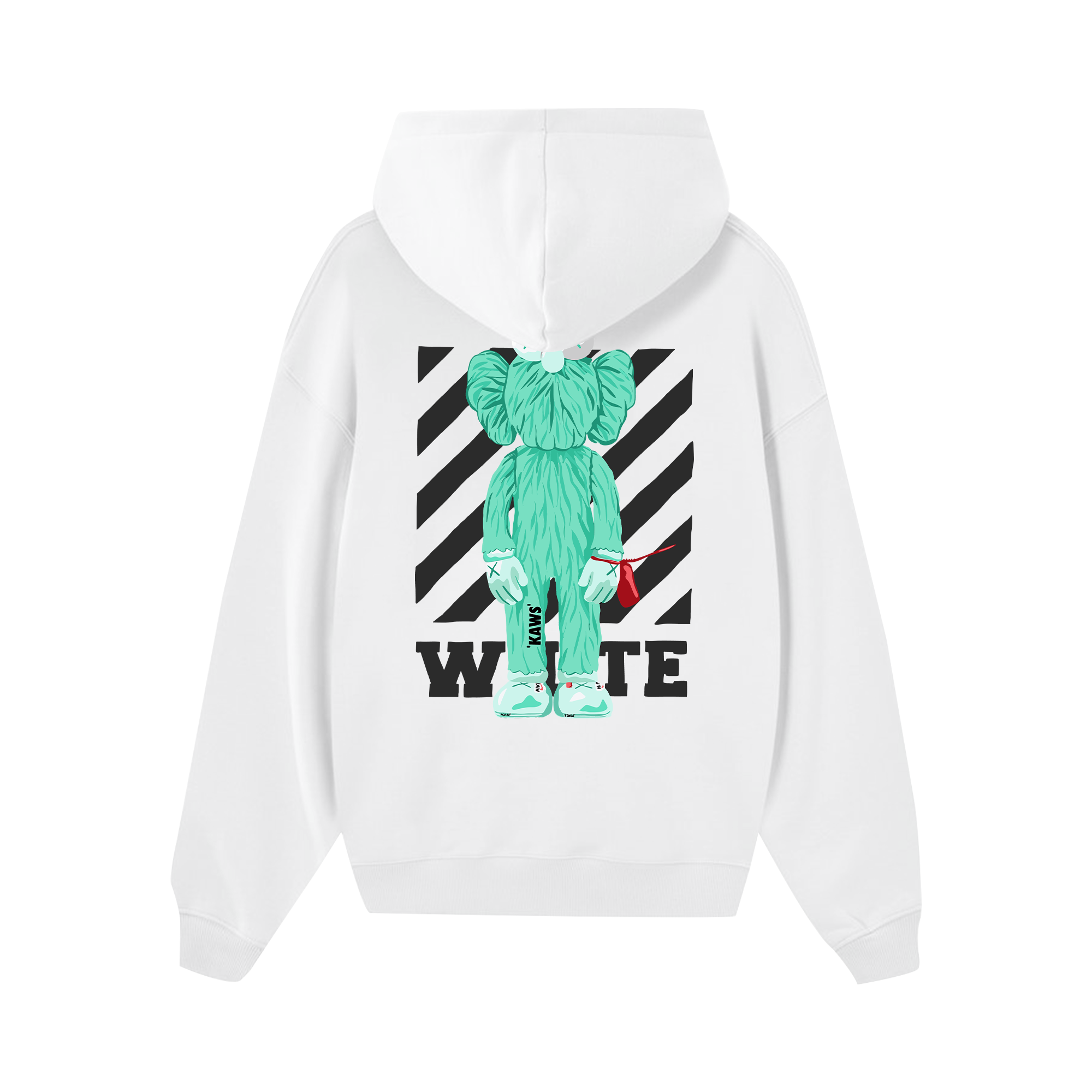 Off White KAWS Lime Hoodie