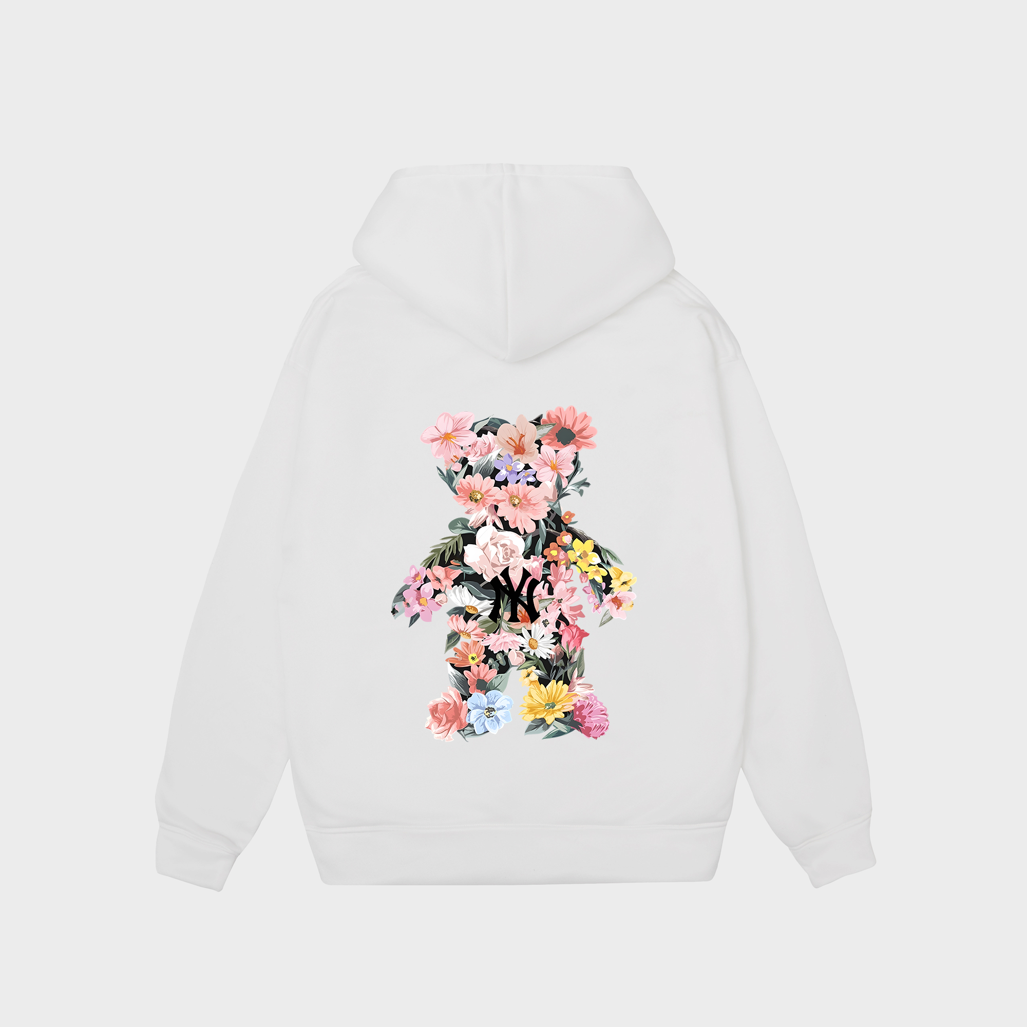 MLB Floral Teaddy Bear Flower Hoodie