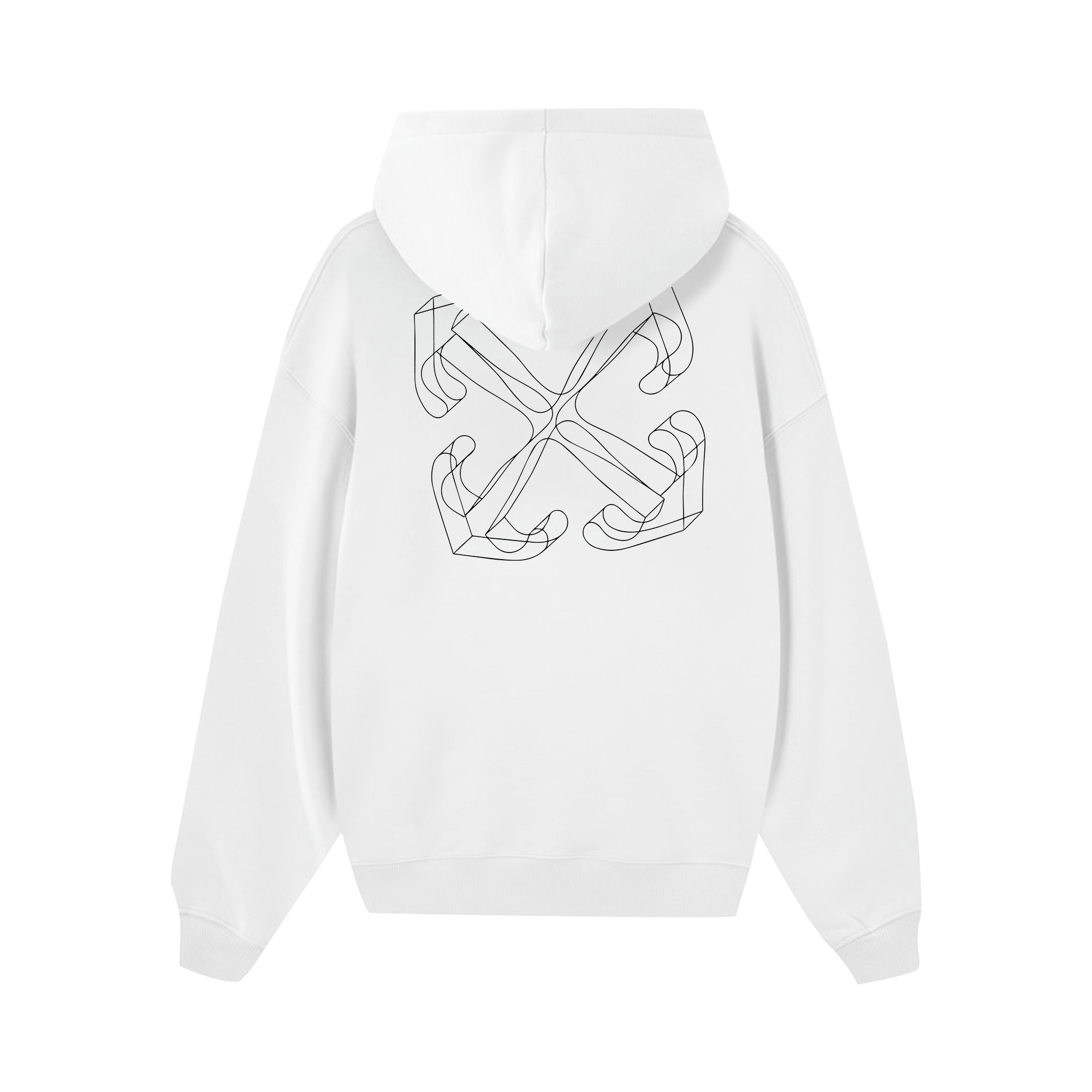 Off White 3D Arrow Zipped Hoodie