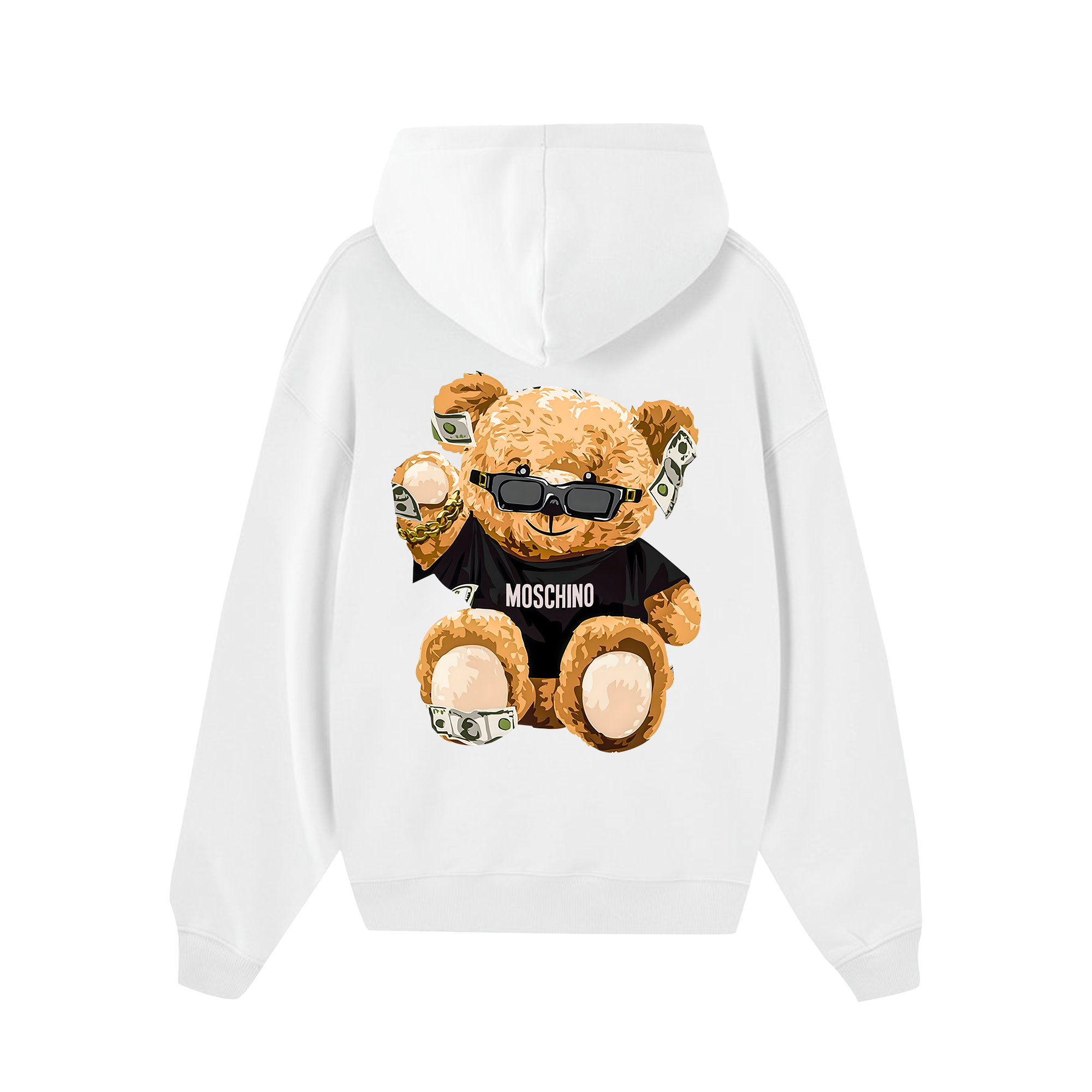 Moschino Brown Bear Money Hoodie