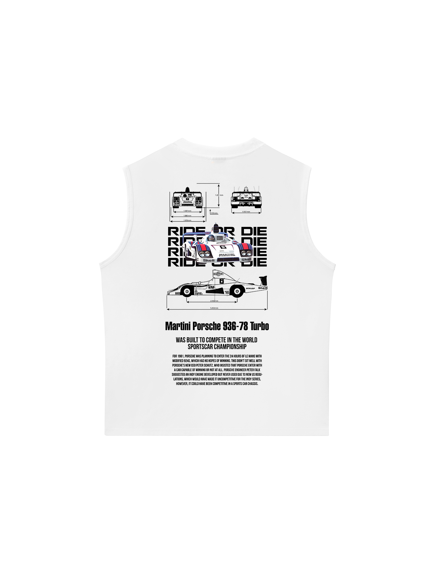 Áo Ba Lỗ Relaxed Fit Porsche Martini 936-78 Turbo