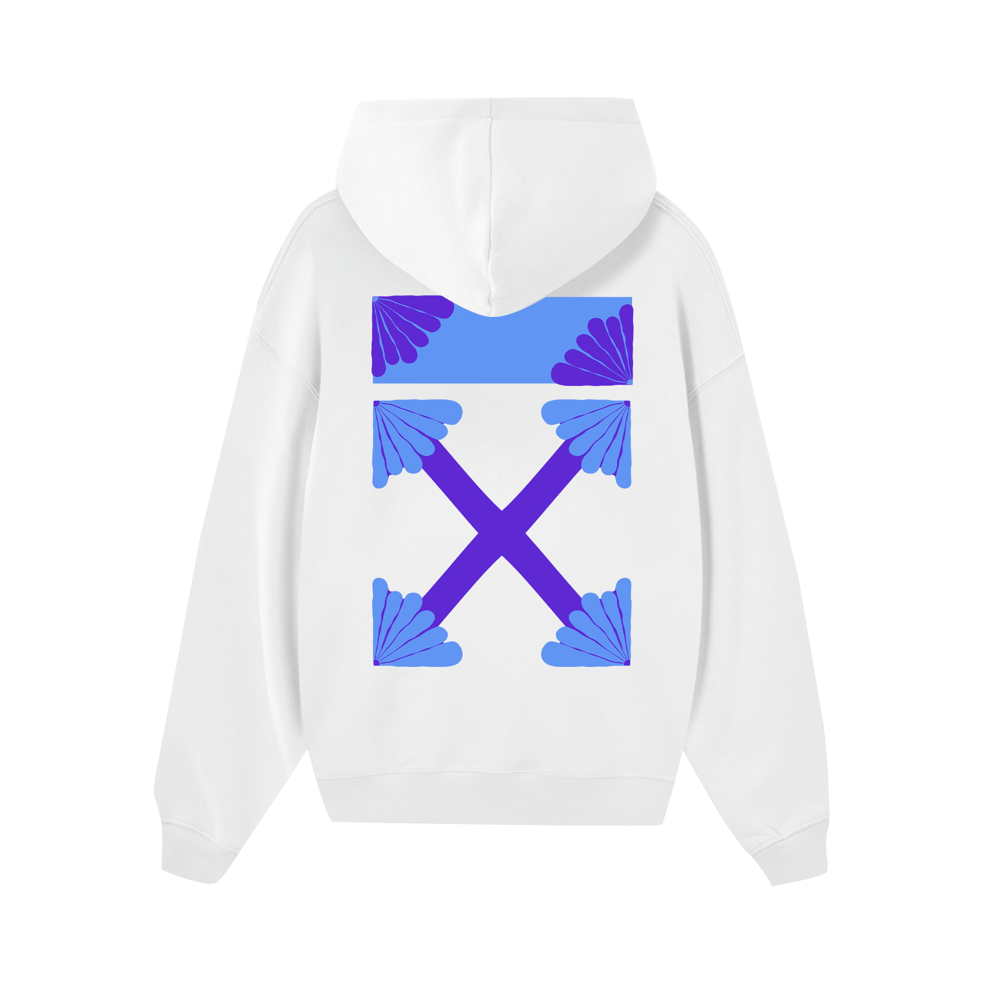 Off White Blue Moody Hoodie