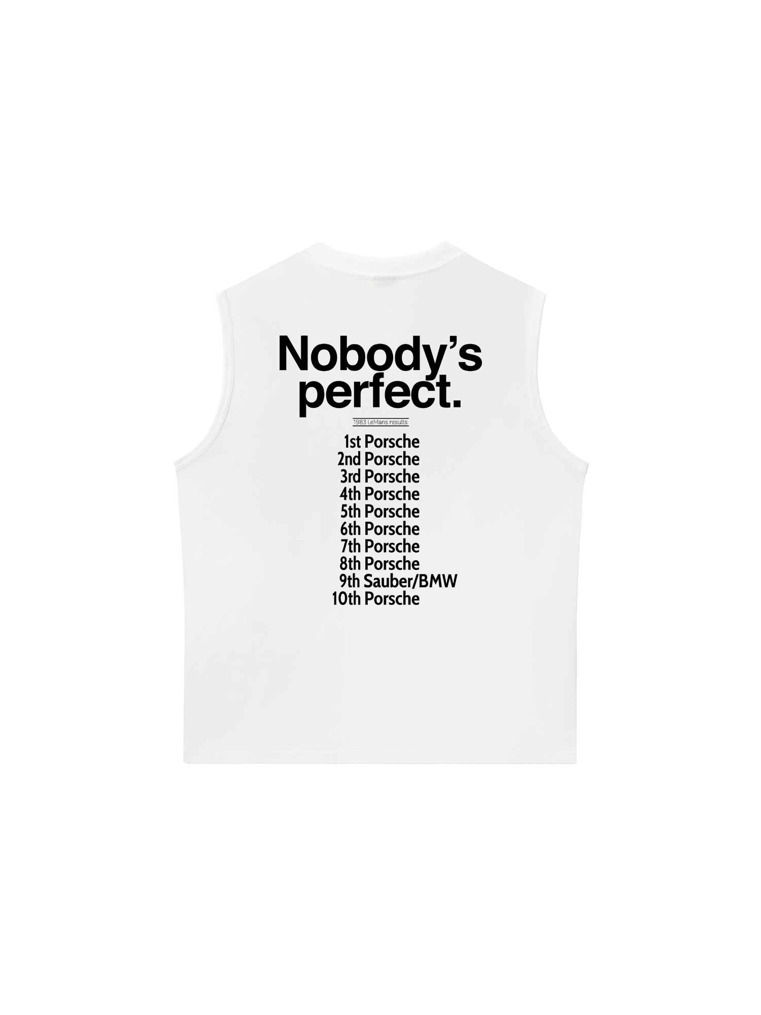 Áo Ba Lỗ Relaxed Fit Porsche Nobody_s Perfect