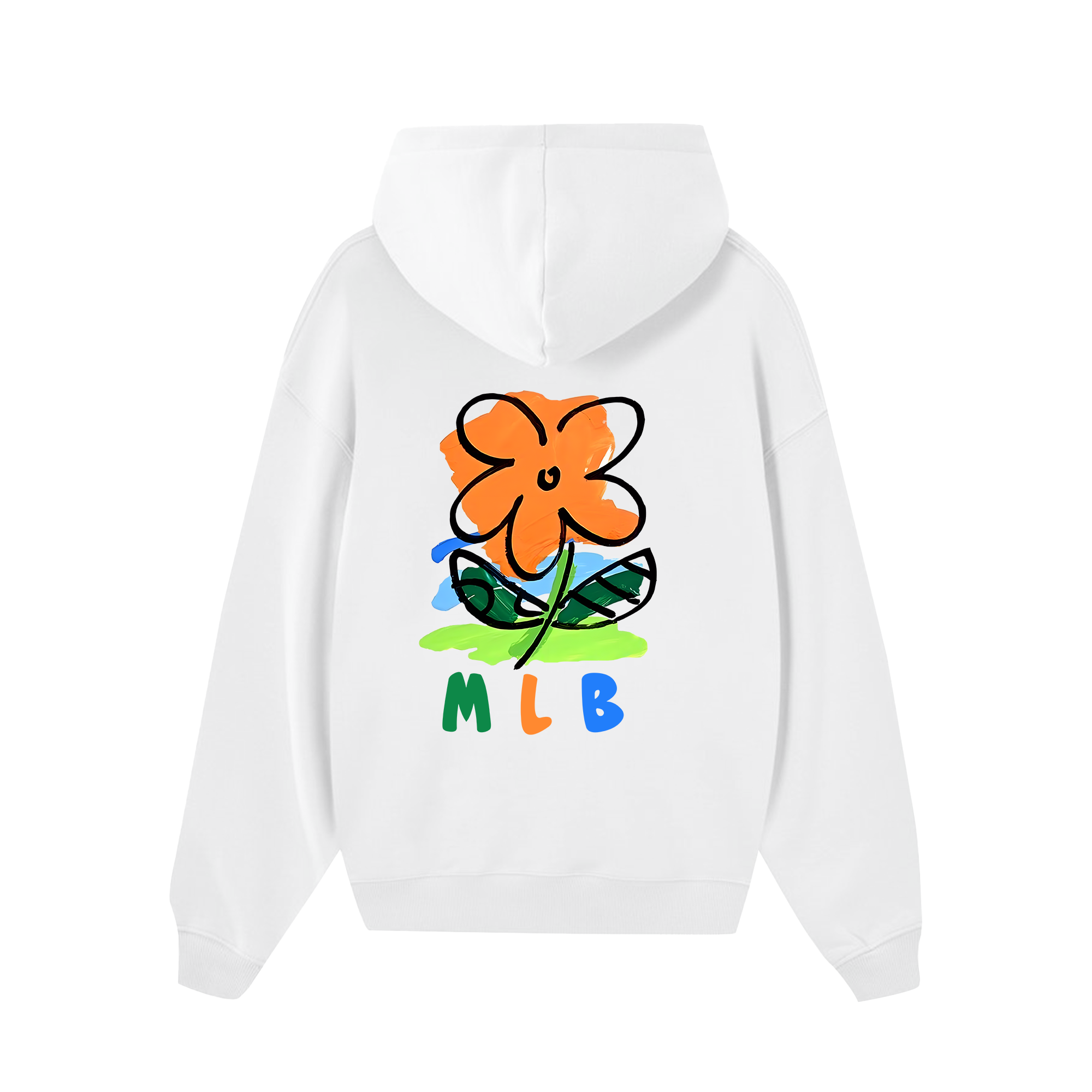 MLB Floral Cute Flower Crayon Hoodie