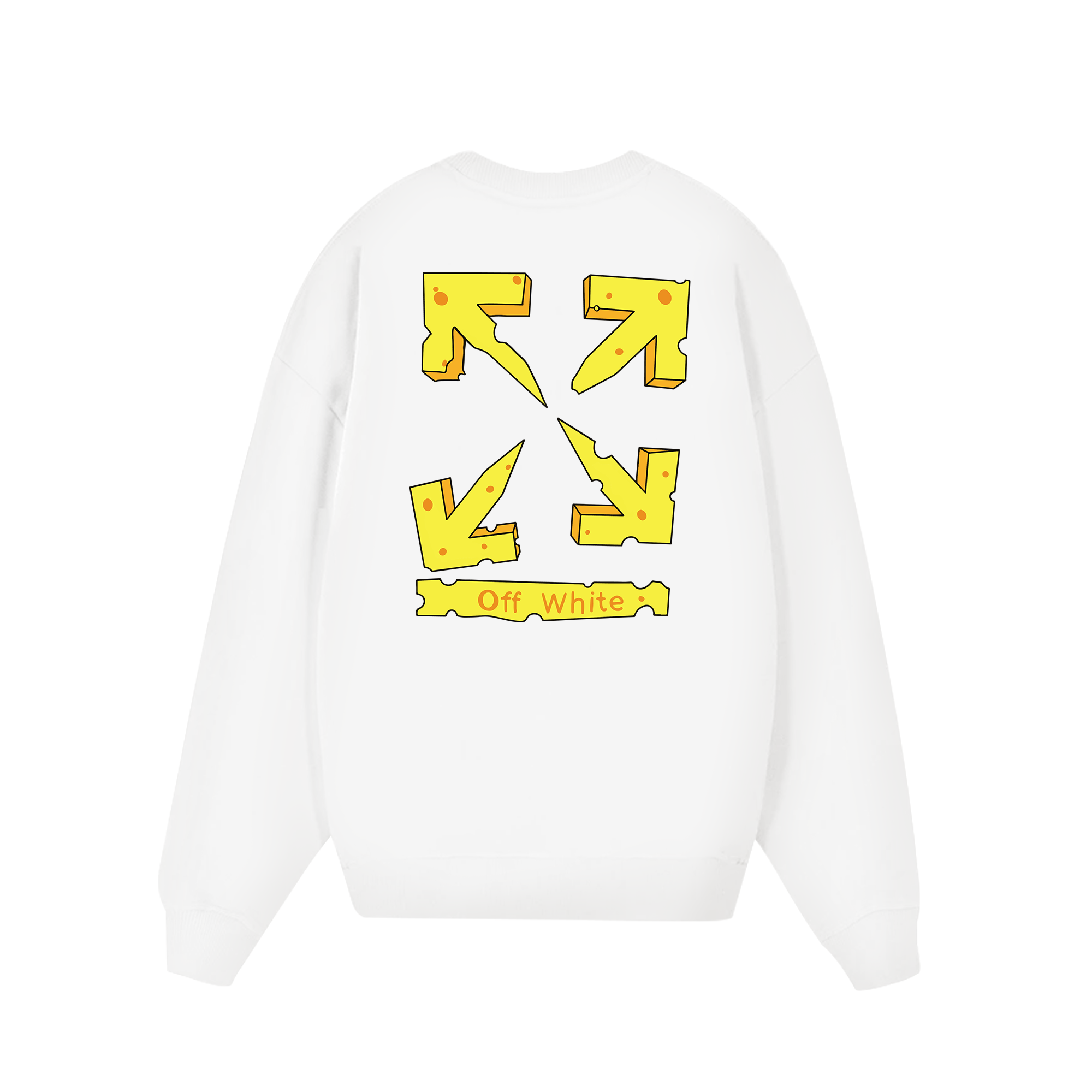 Off White Piece Of Cheese Sweater