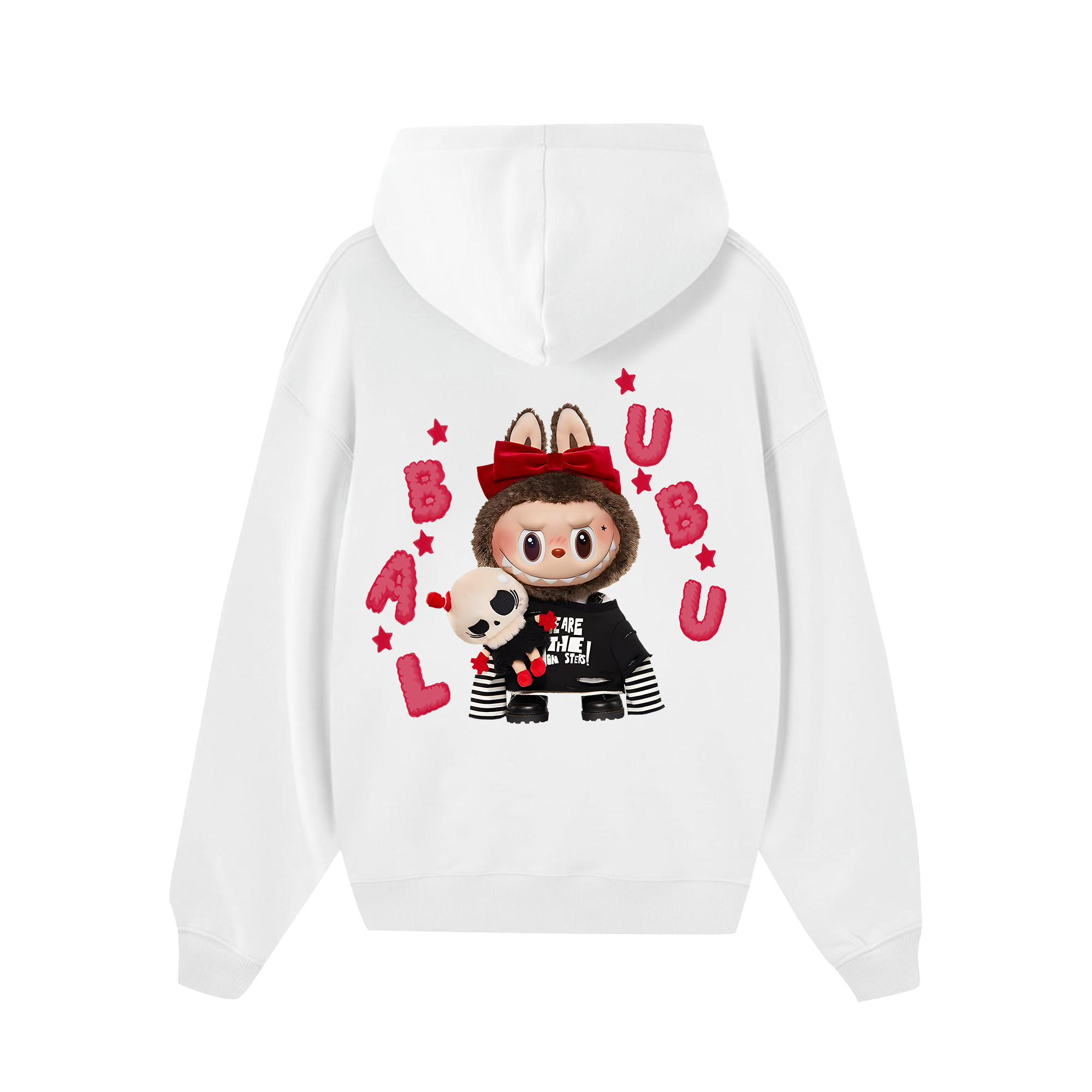 Labubu Cute Red Hoodie