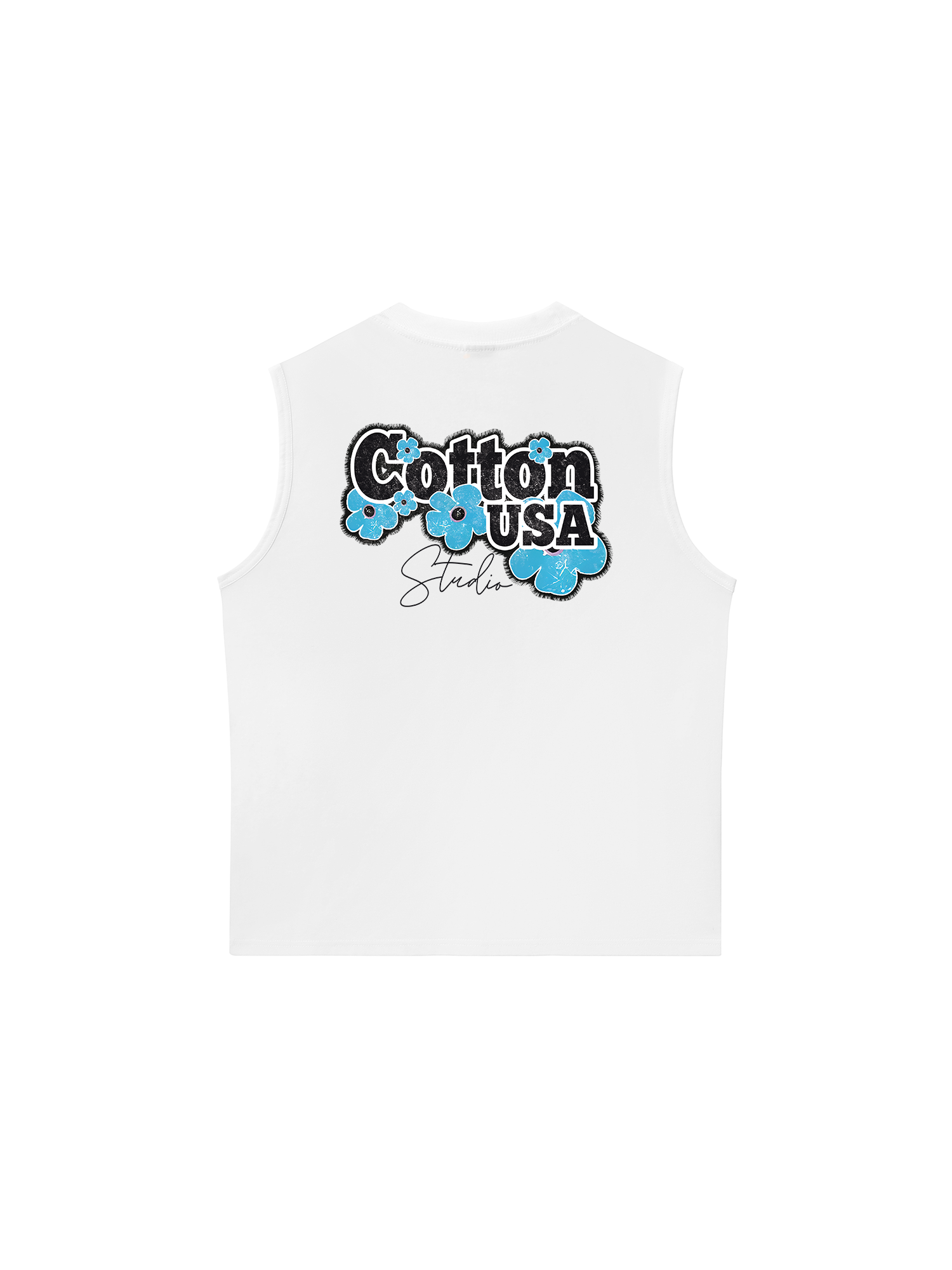 Áo Ba Lỗ Relaxed Fit Rapper Multi Element Cotton USA