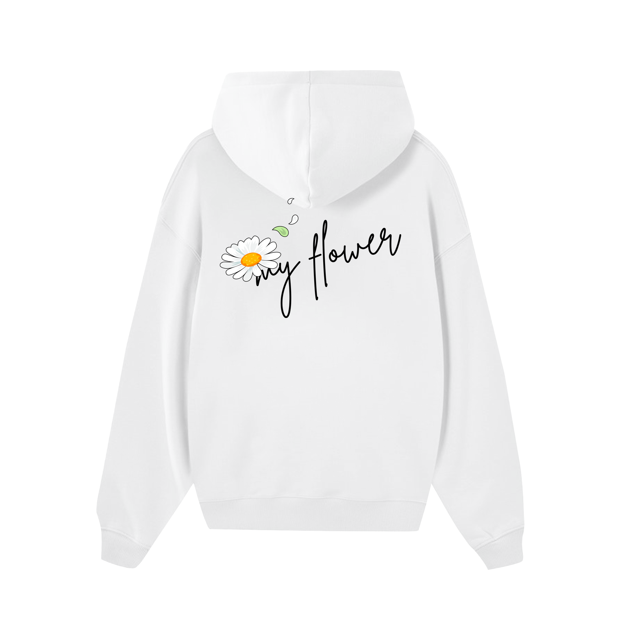 Custom Couple Flower Hoodie