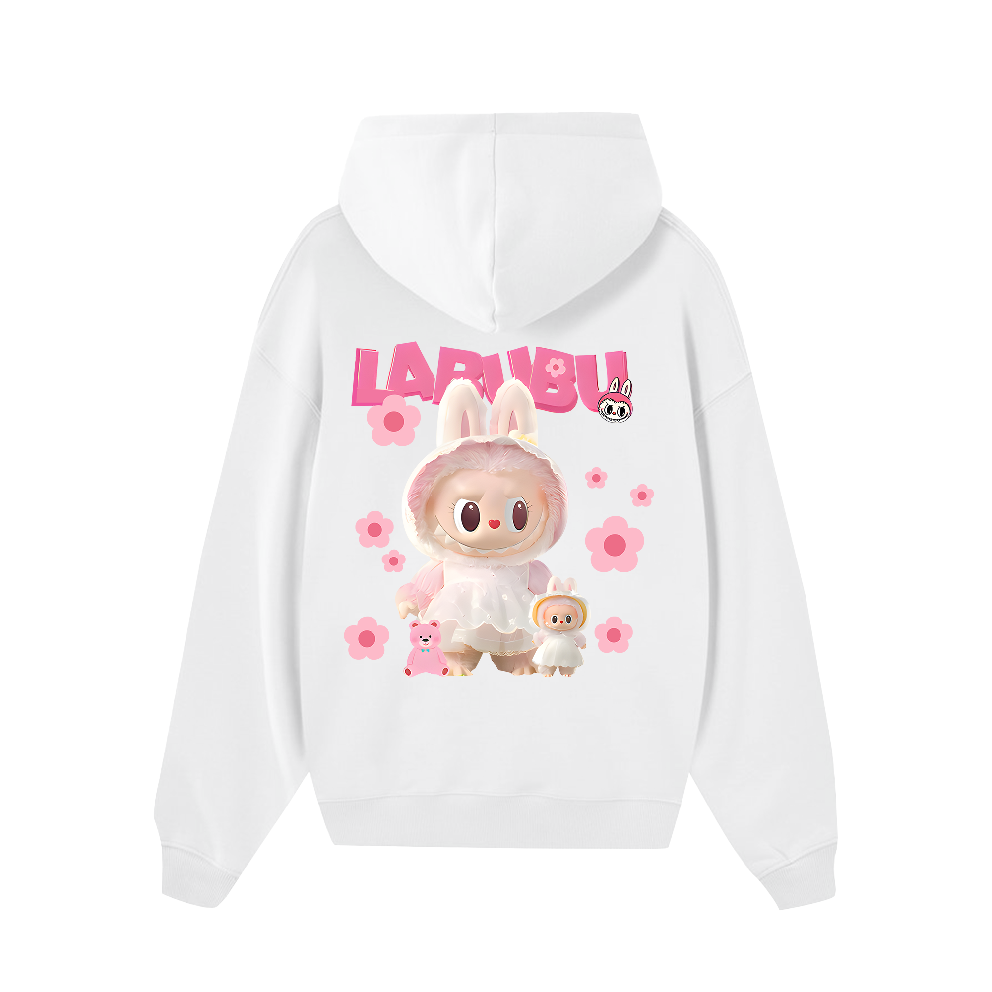 Labubu Cute Pink Flower Hoodie