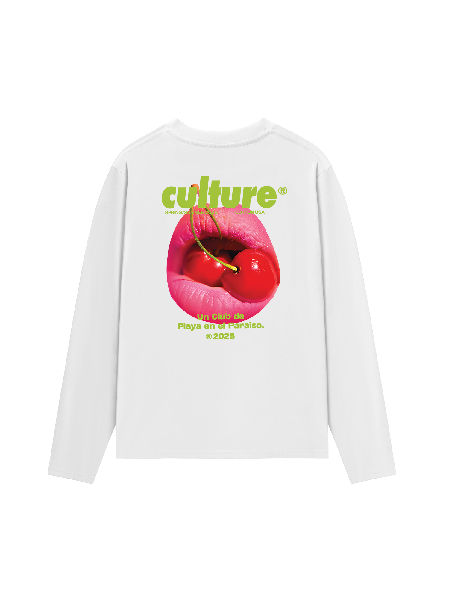 Áo Thun Dài Tay Tropical Culture Cherry Lip