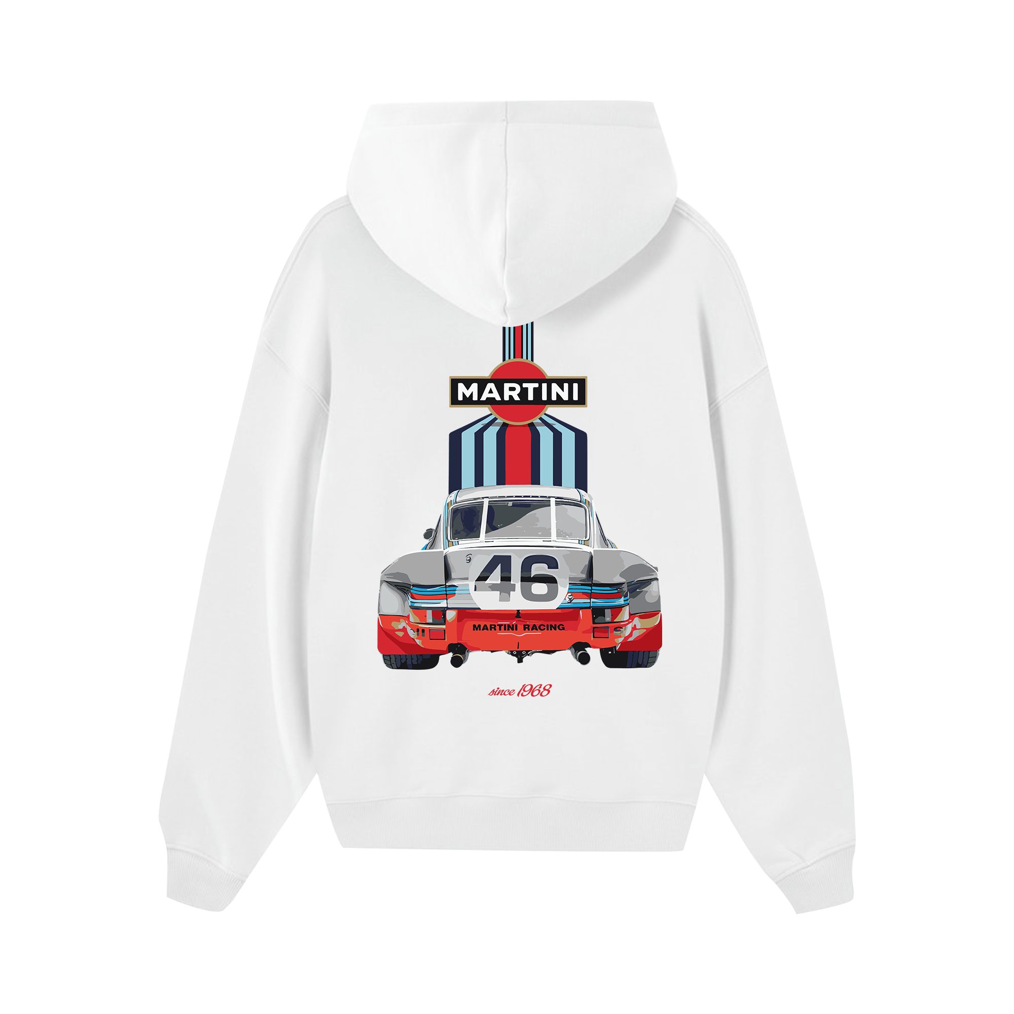 Porsche Martini Since 1968 Racing Hoodie