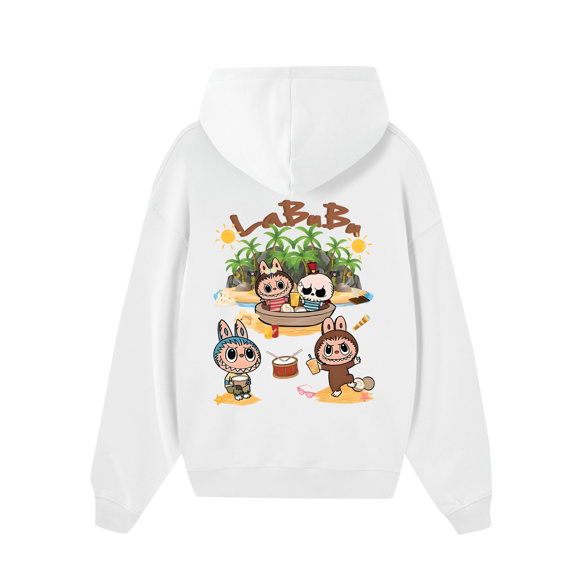 Labubu Summer Beach Hoodie