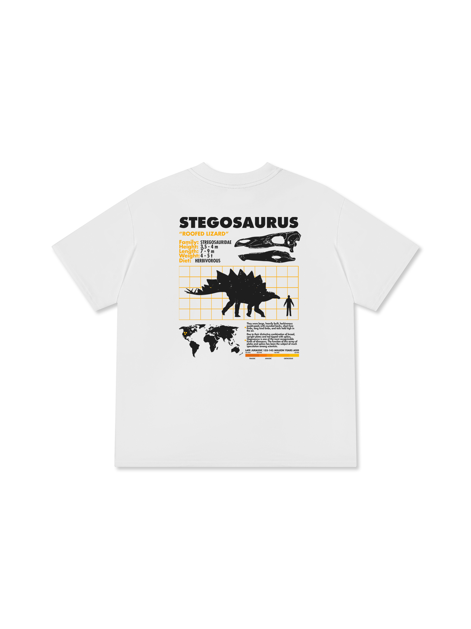 Áo Thun Relaxed Fit Analysis Table Stegosaurus
