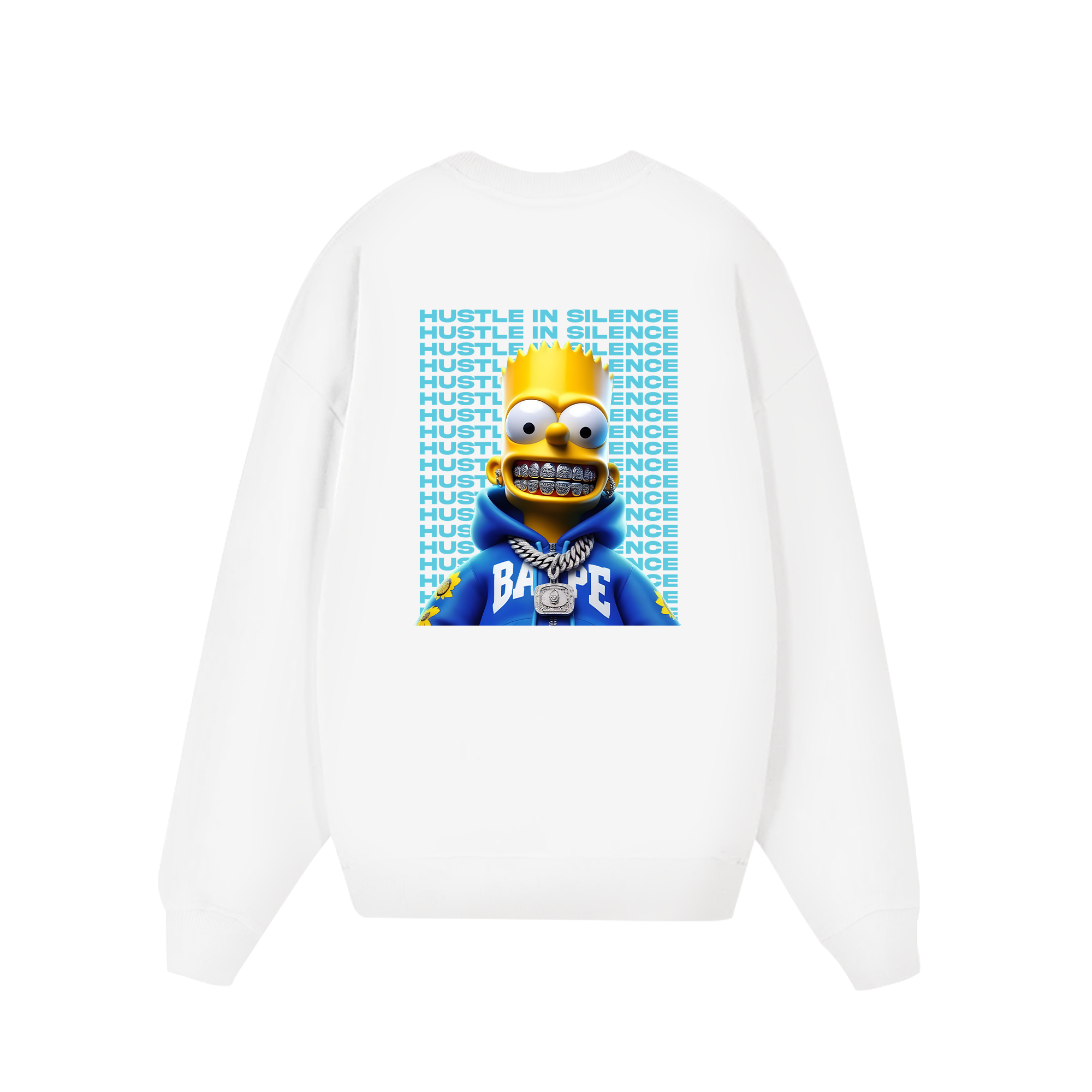 Money Bart Simpson Flexing Sweater