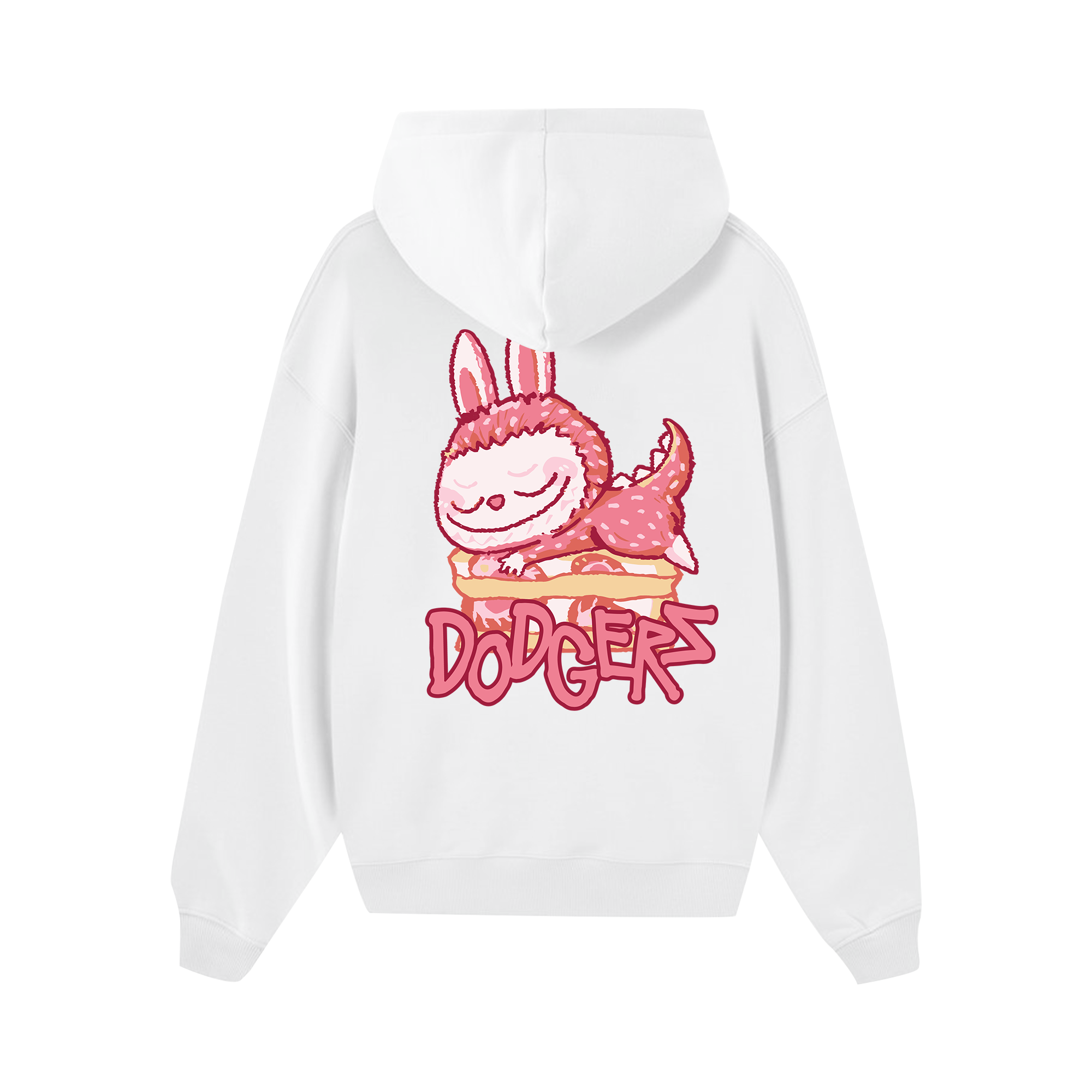 MLB Labubu Strawberry Dodgers Hoodie