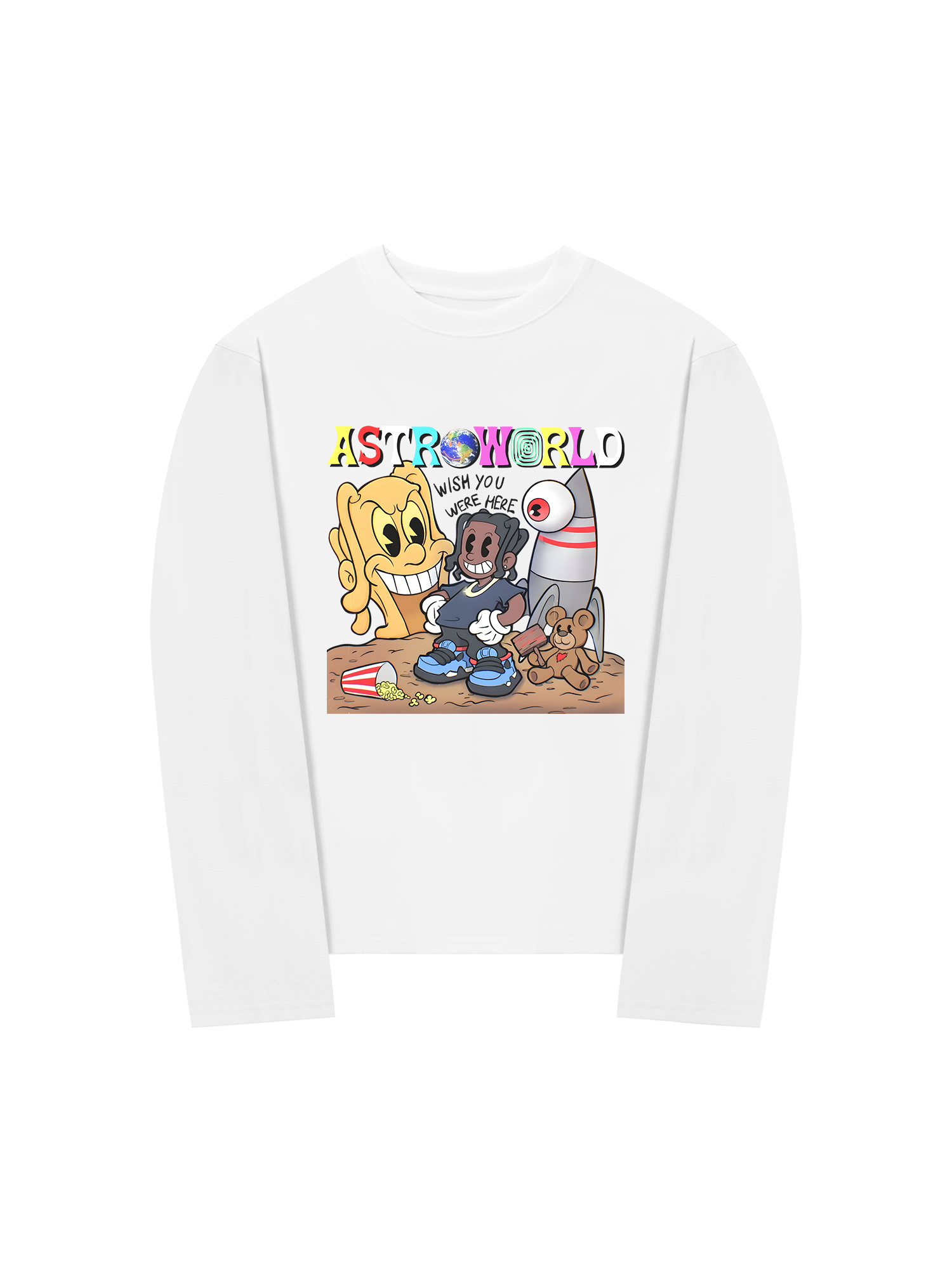 Áo Thun Dài Tay Astroworld Travis