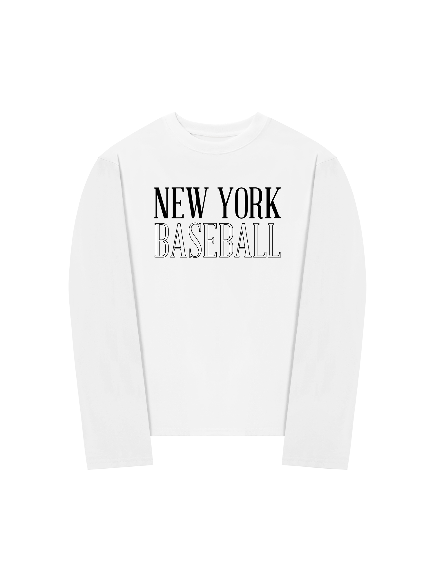 Áo Thun Dài Tay Baseball Basic New York