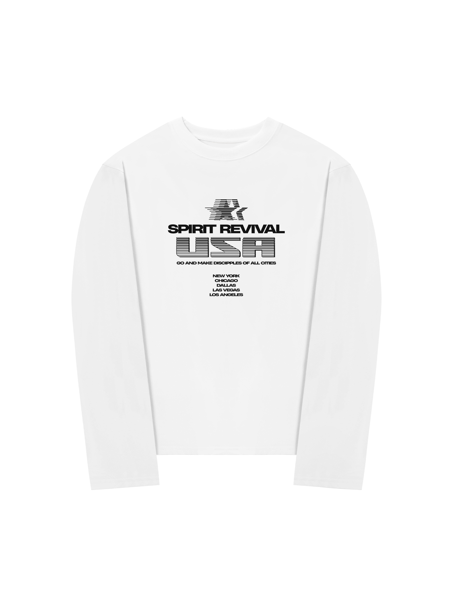 Áo Thun Dài Tay USA Spirit Revival