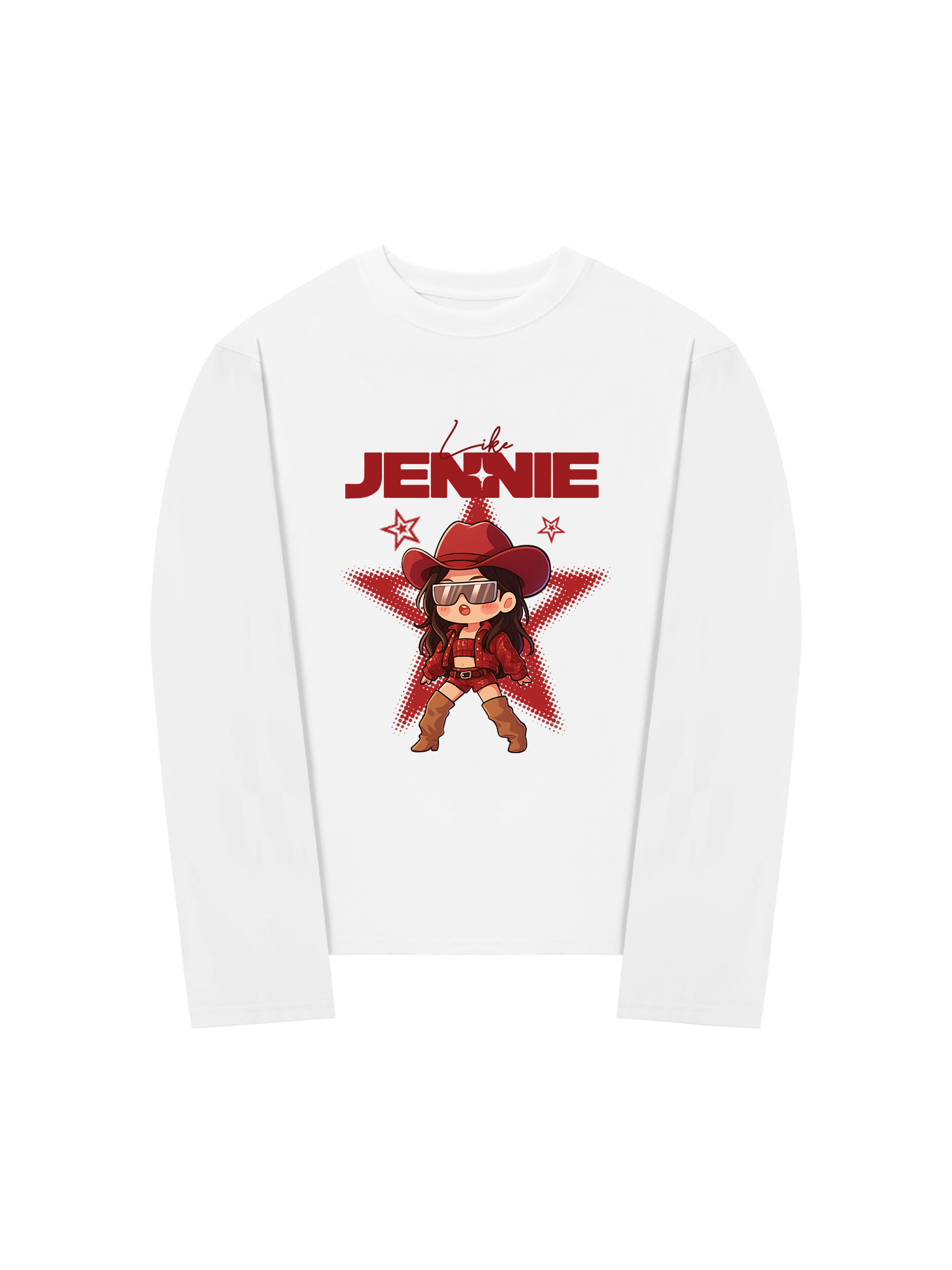 Áo Thun Dài Tay Black Pink Like Jenie