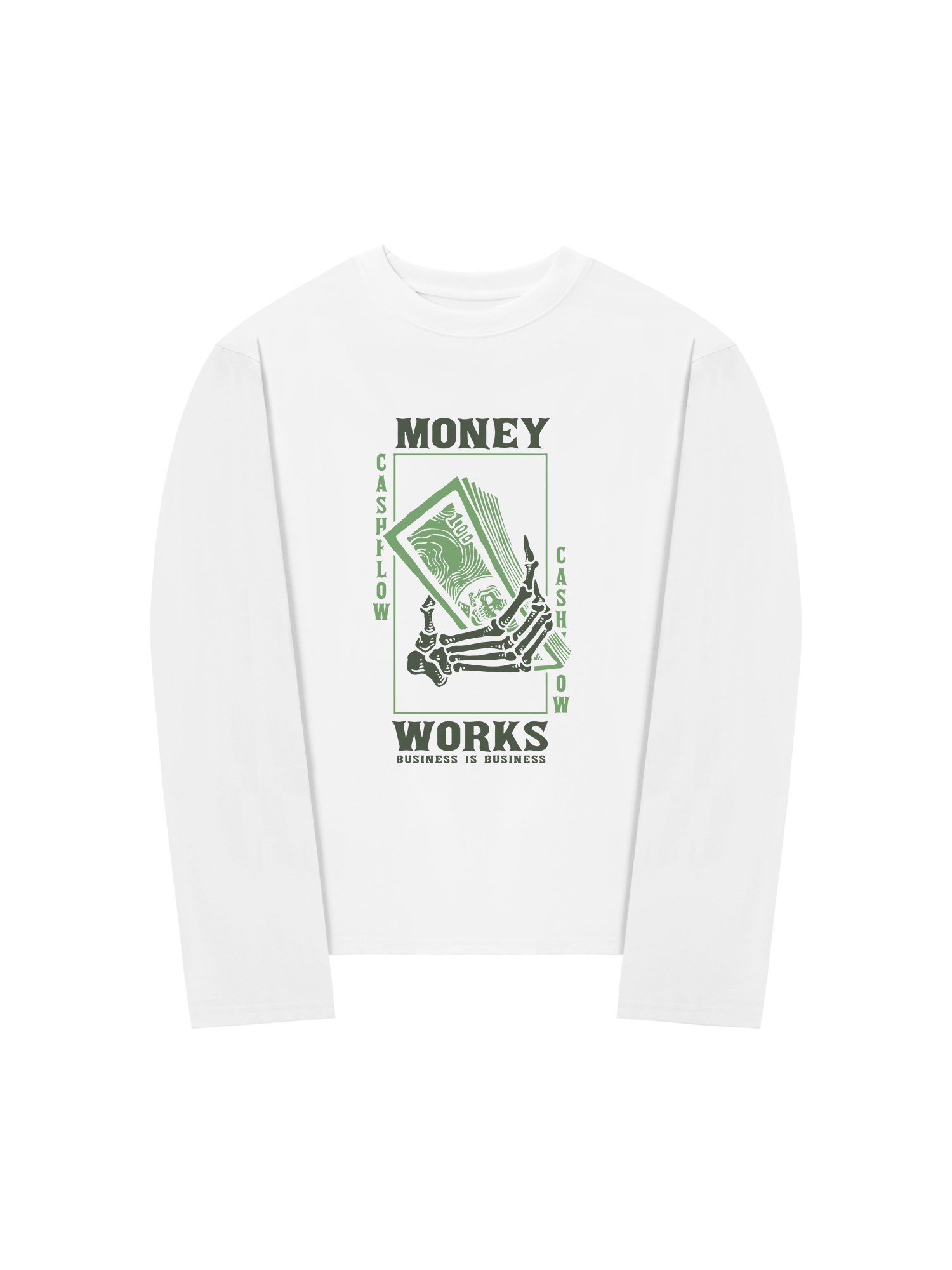 Áo Thun Dài Tay Money Works Business Is Business